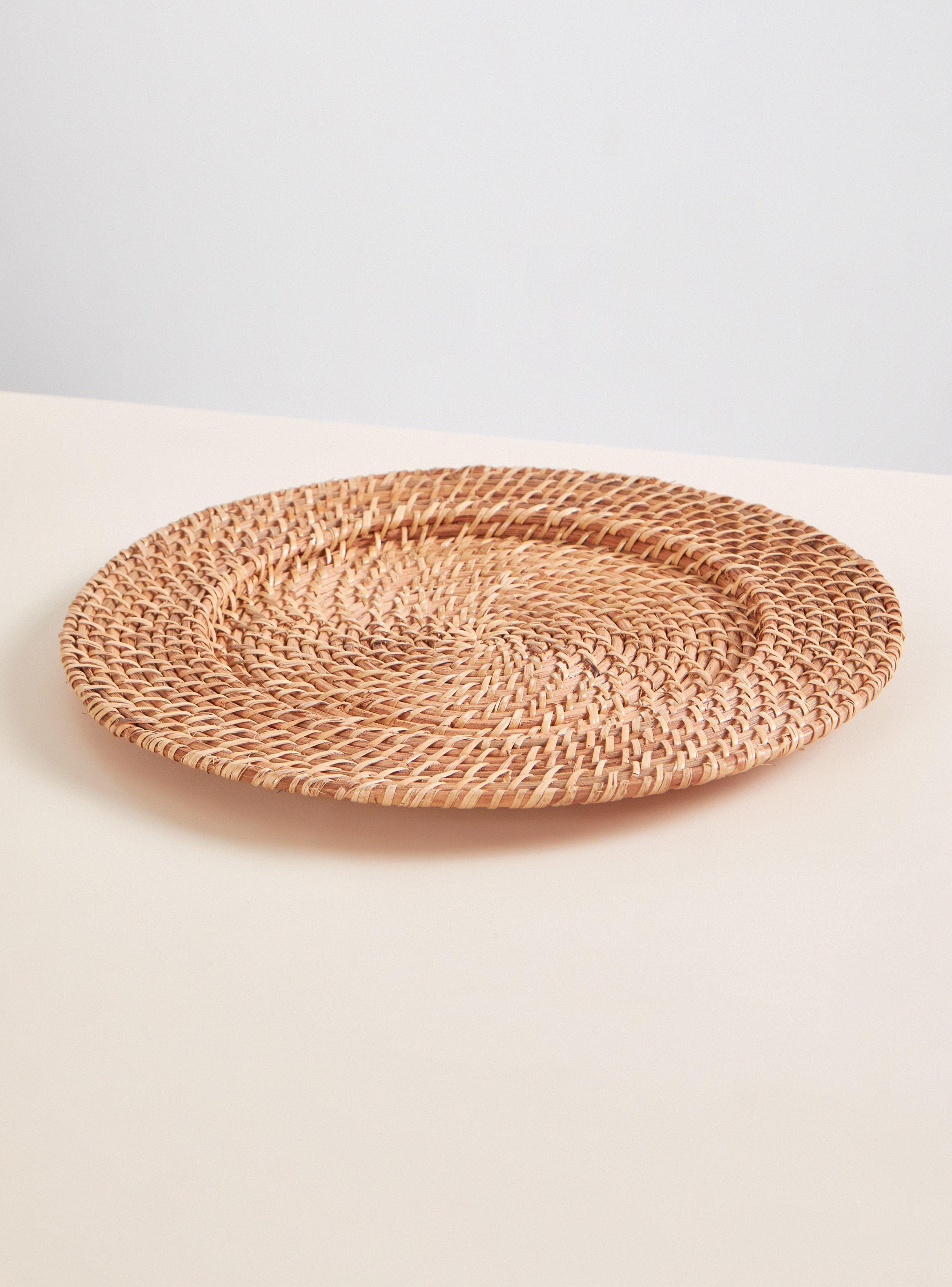Plato Base Ratán Natural 35 cm-1
