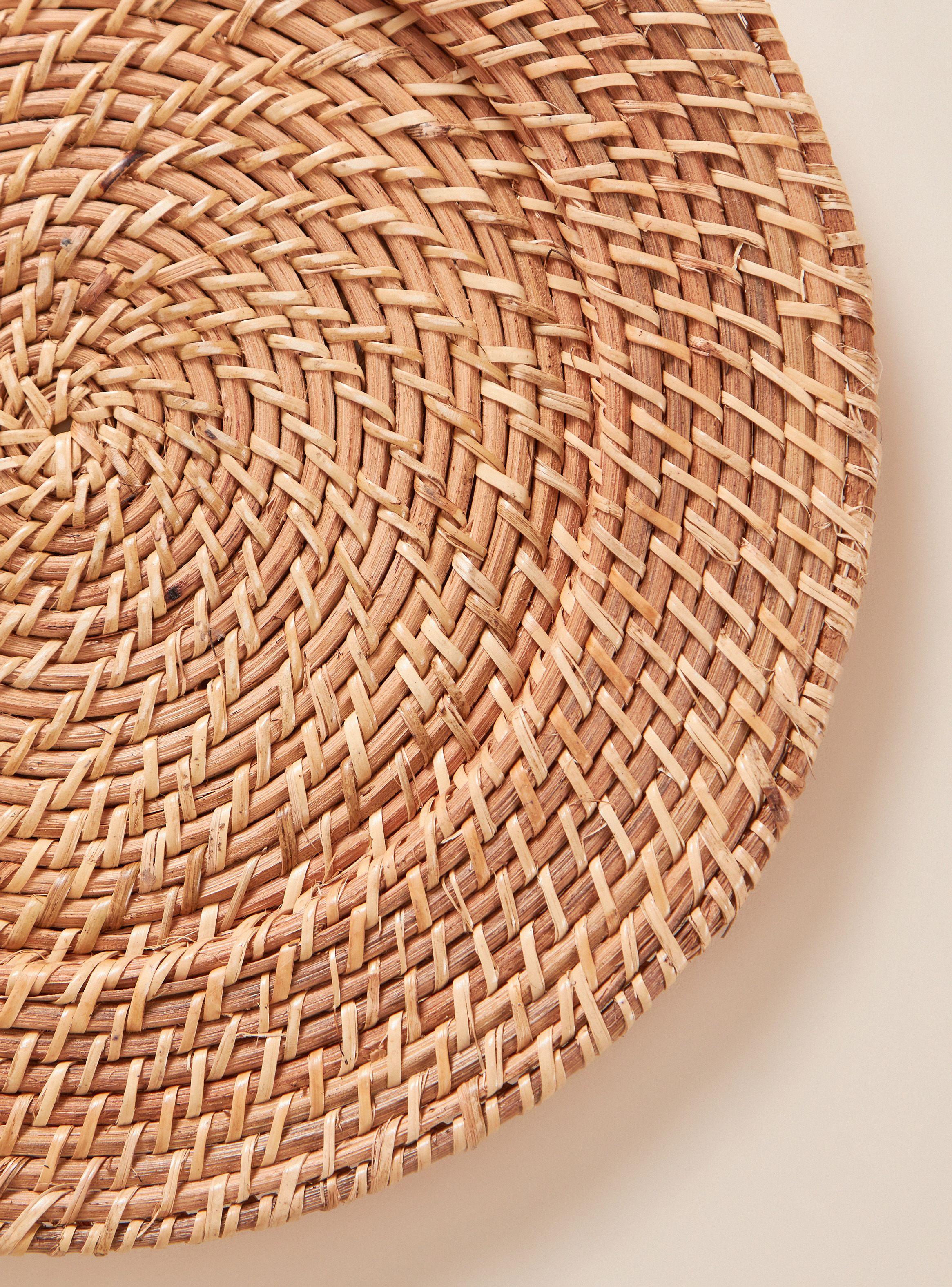 Plato Base Ratán Natural 35 cm-2