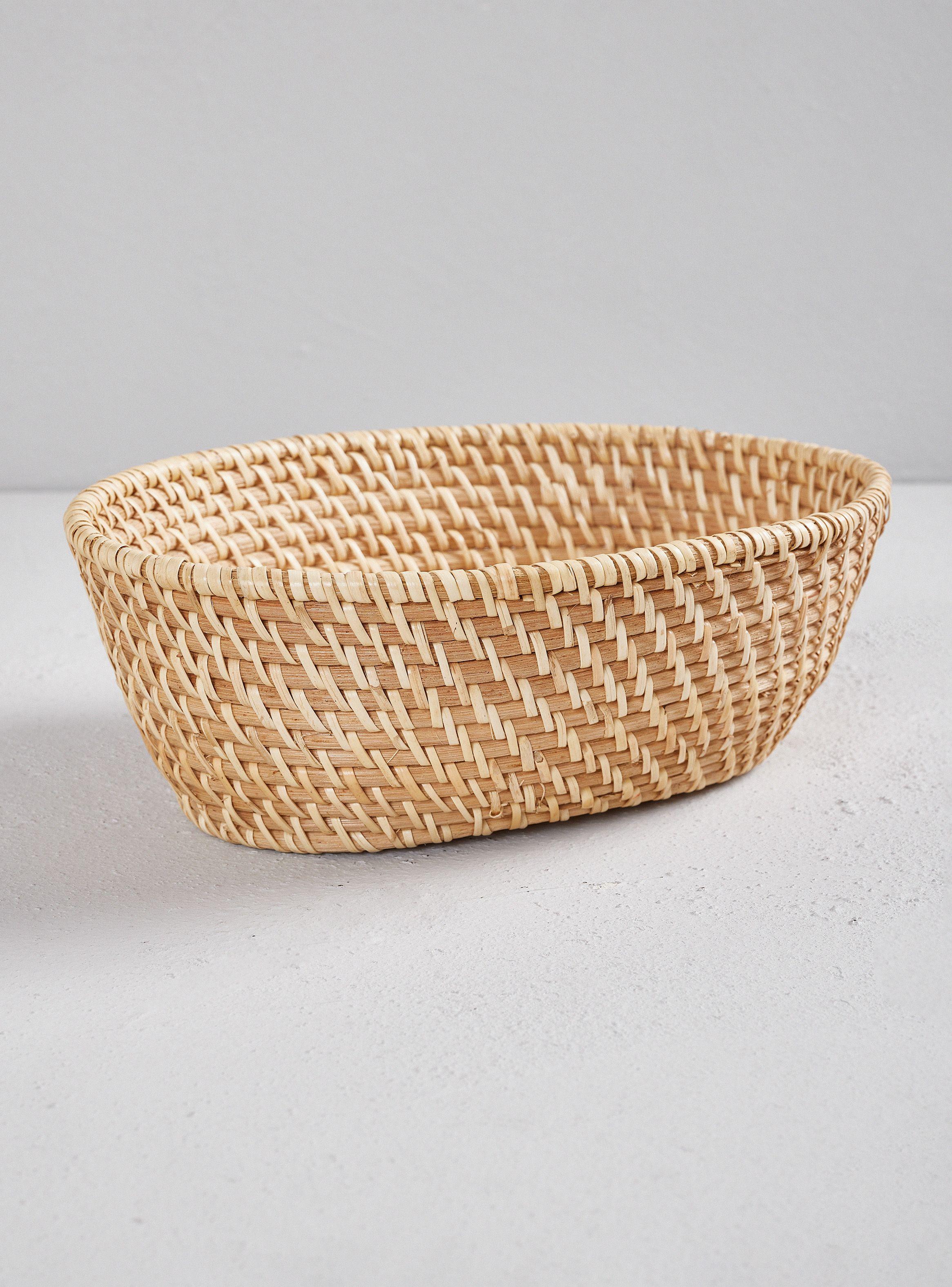 Canasto Panera Ratán Natural 22 x 31 cm-0