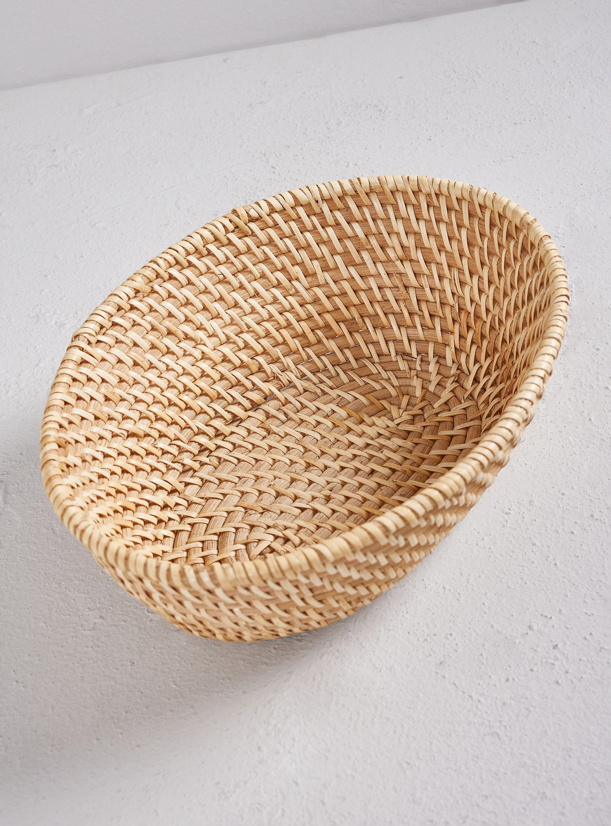 Canasto Panera Ratán Natural 22 x 31 cm-1