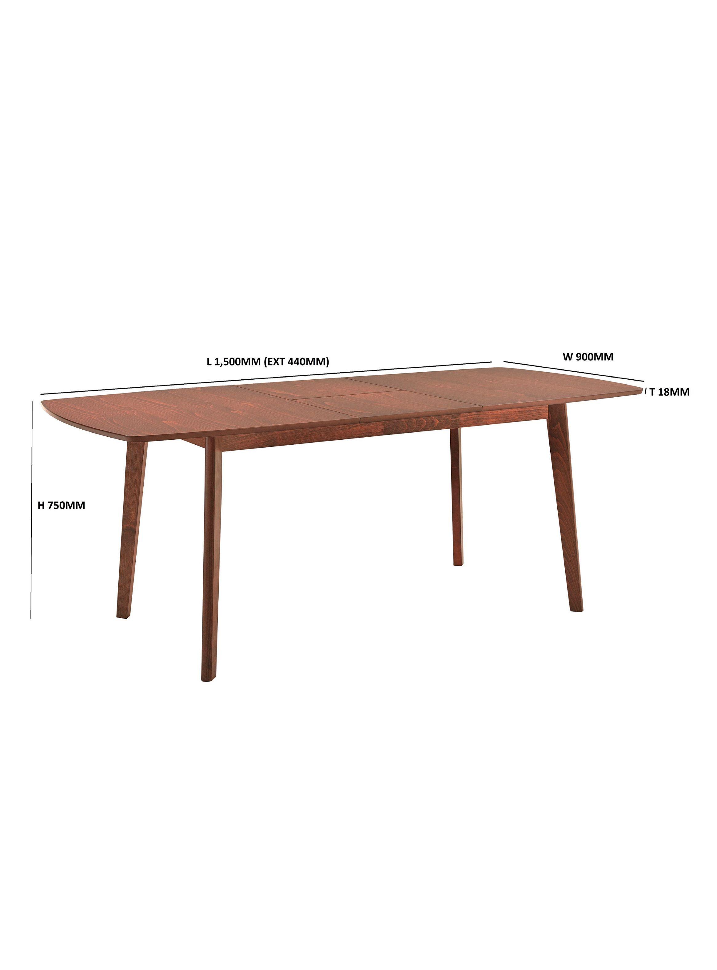 Juego de Comedor New Adam Extendible Madera 6 Sillas-1