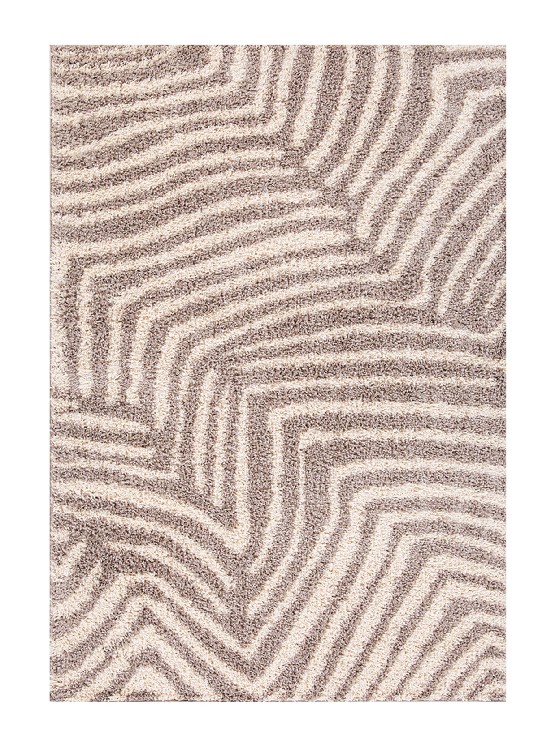 Bajada de Cama Shaggy Guiza 50x100 cm Beige-0