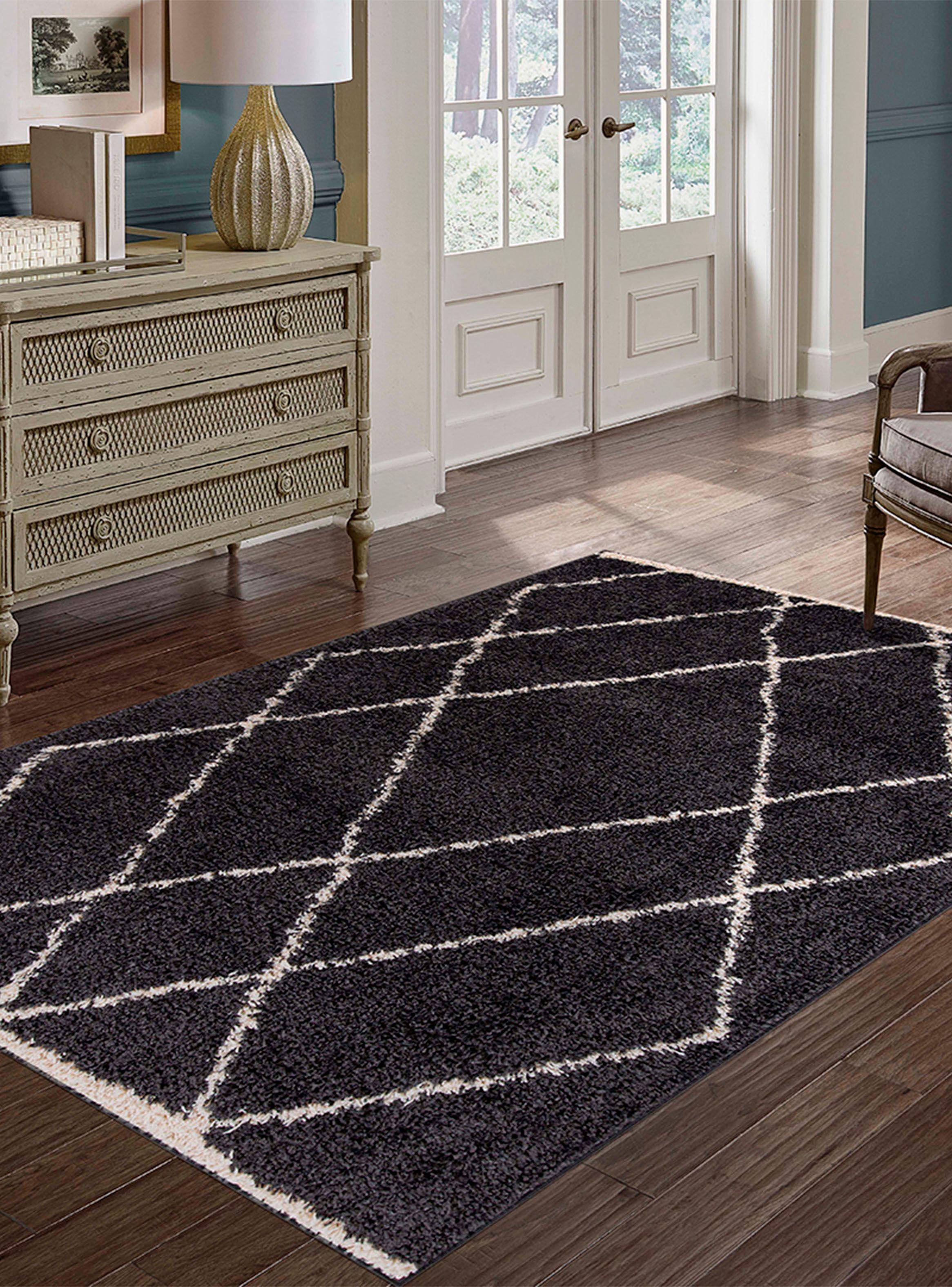 Alfombra Shaggy Guiza 150x200 cm Marengo-2