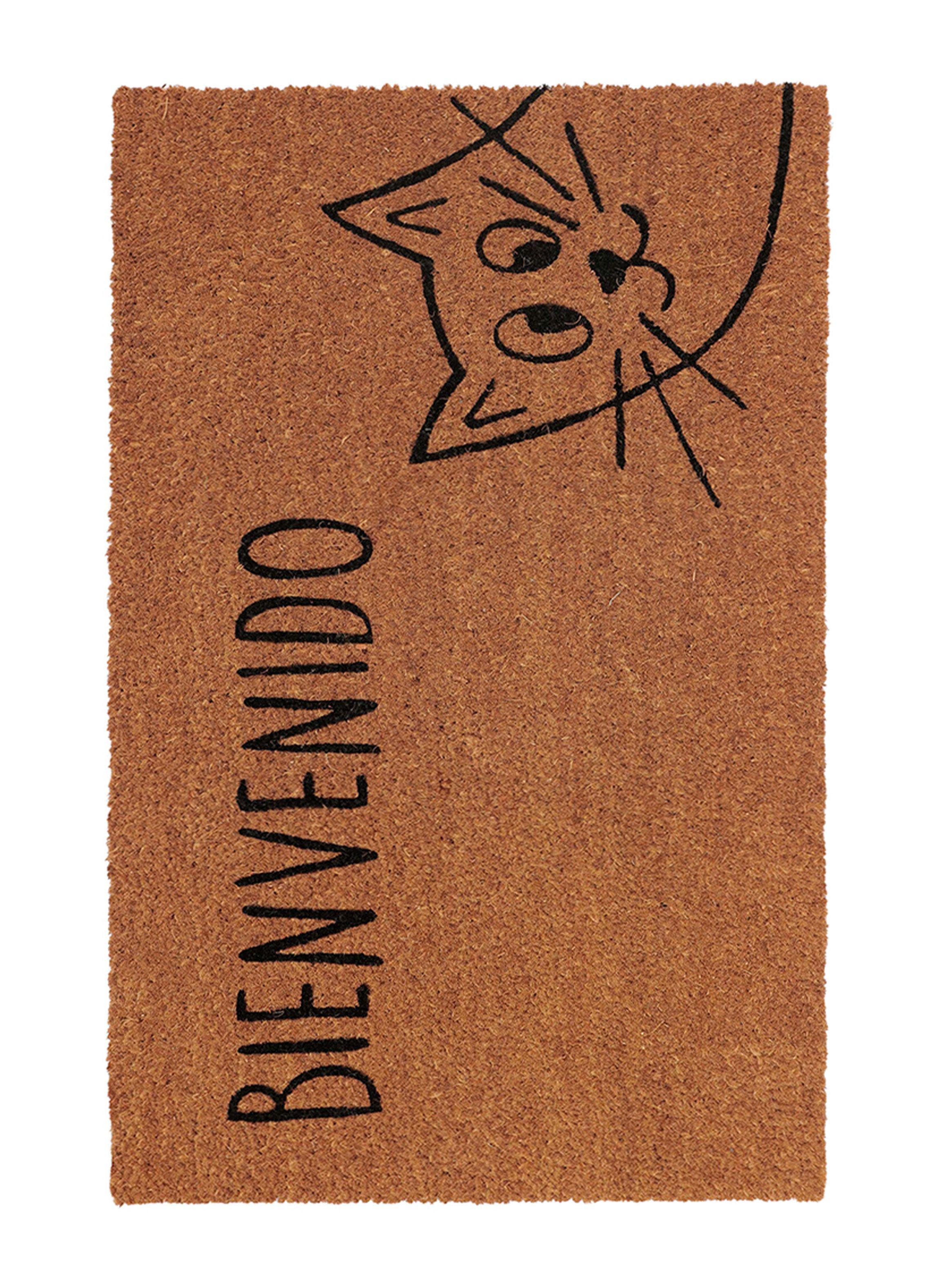 Limpiapiés Cat 40x60 cm Café-0