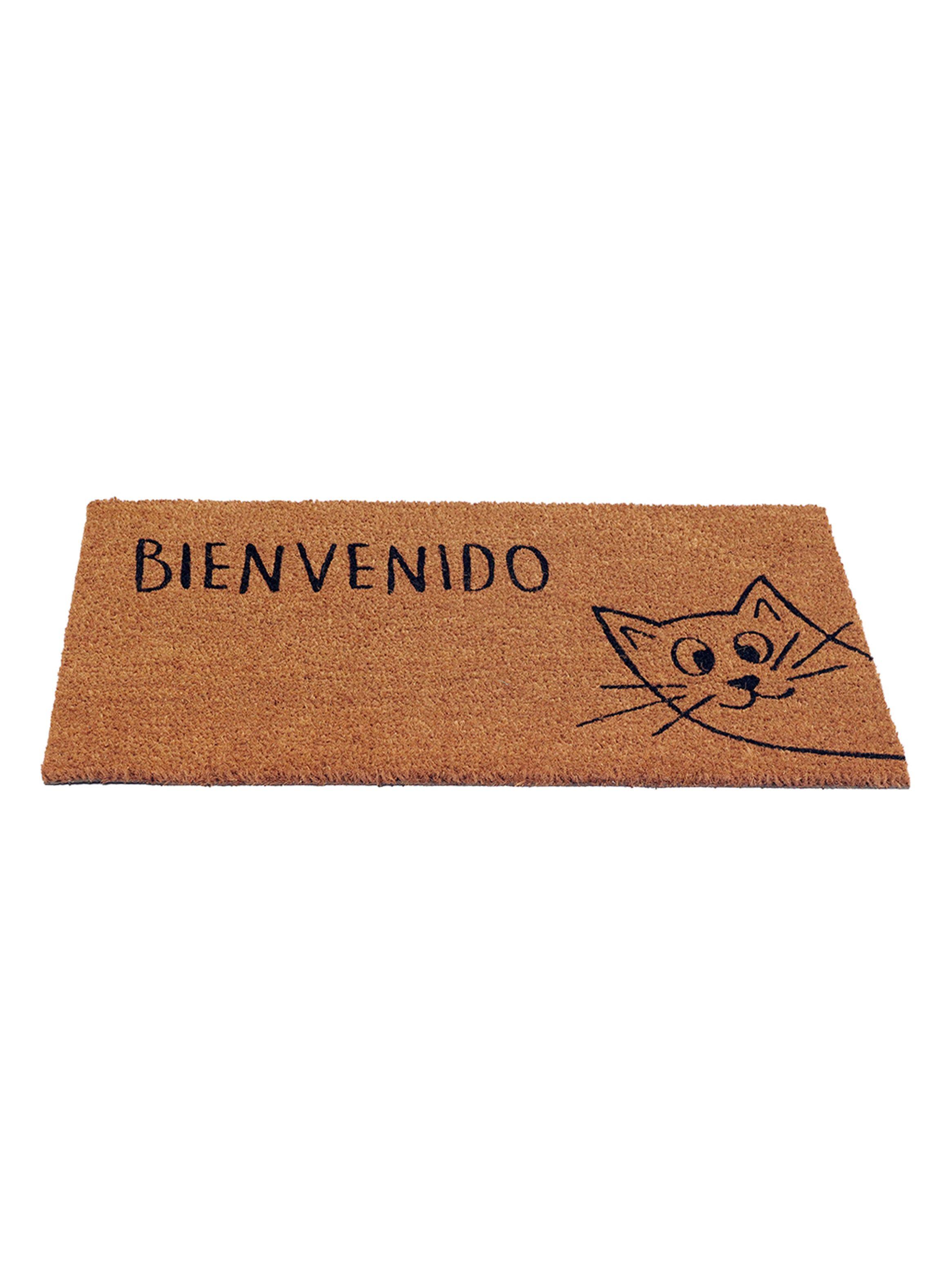 Limpiapiés Cat 40x60 cm Café-2