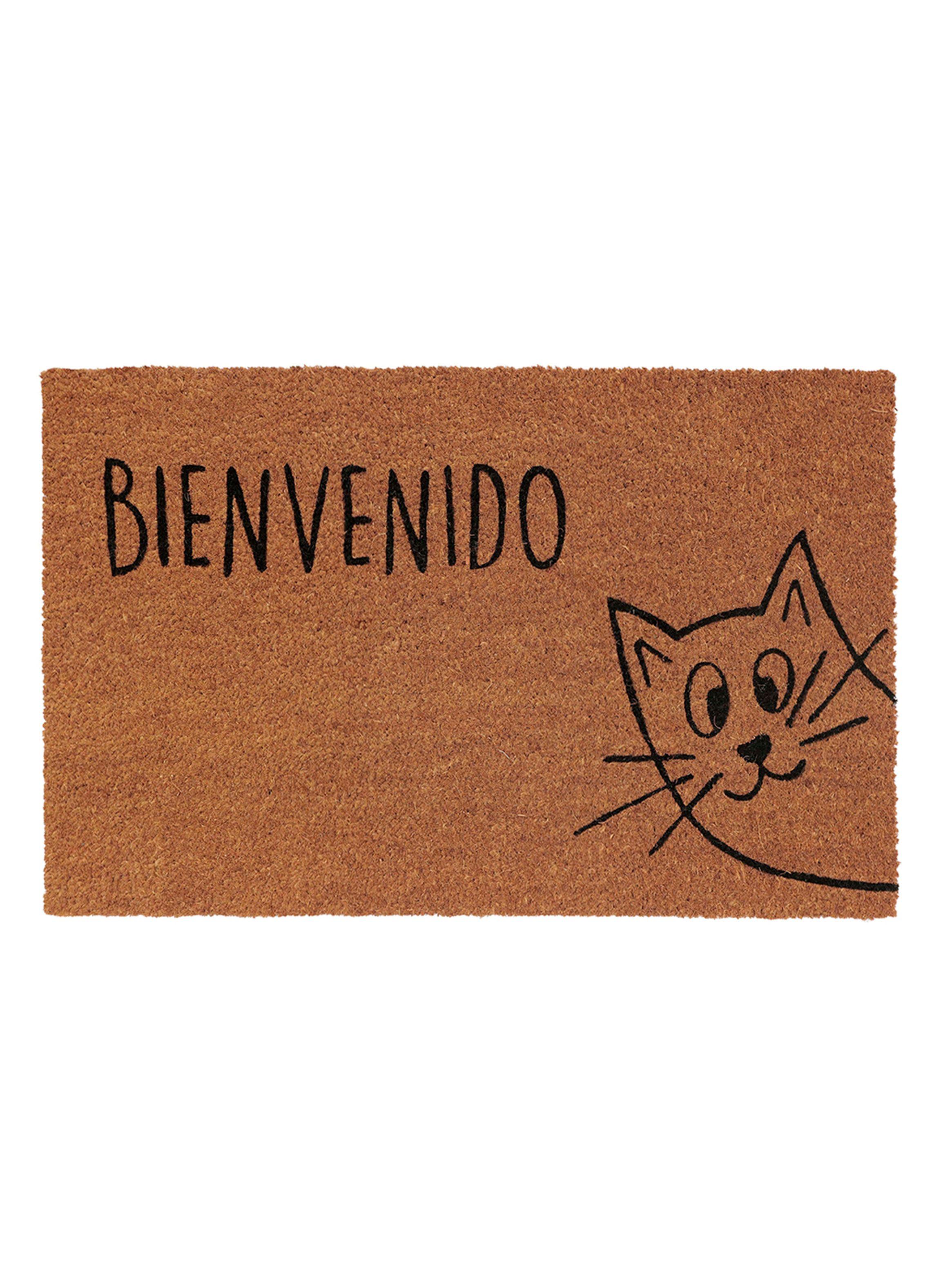 Limpiapiés Cat 45x75 cm Café-0