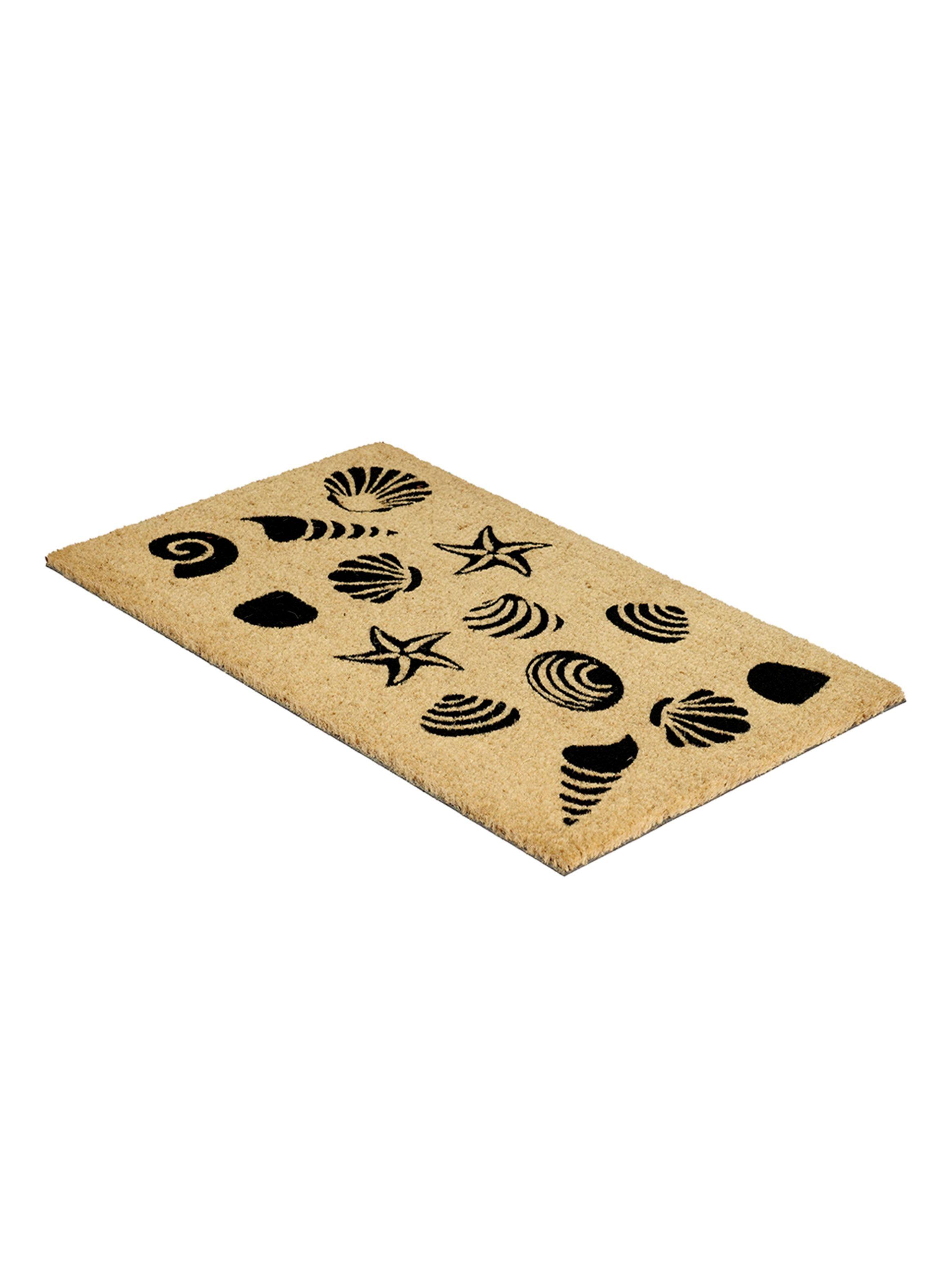 Limpiapiés Shells 45x75 cm Café-2