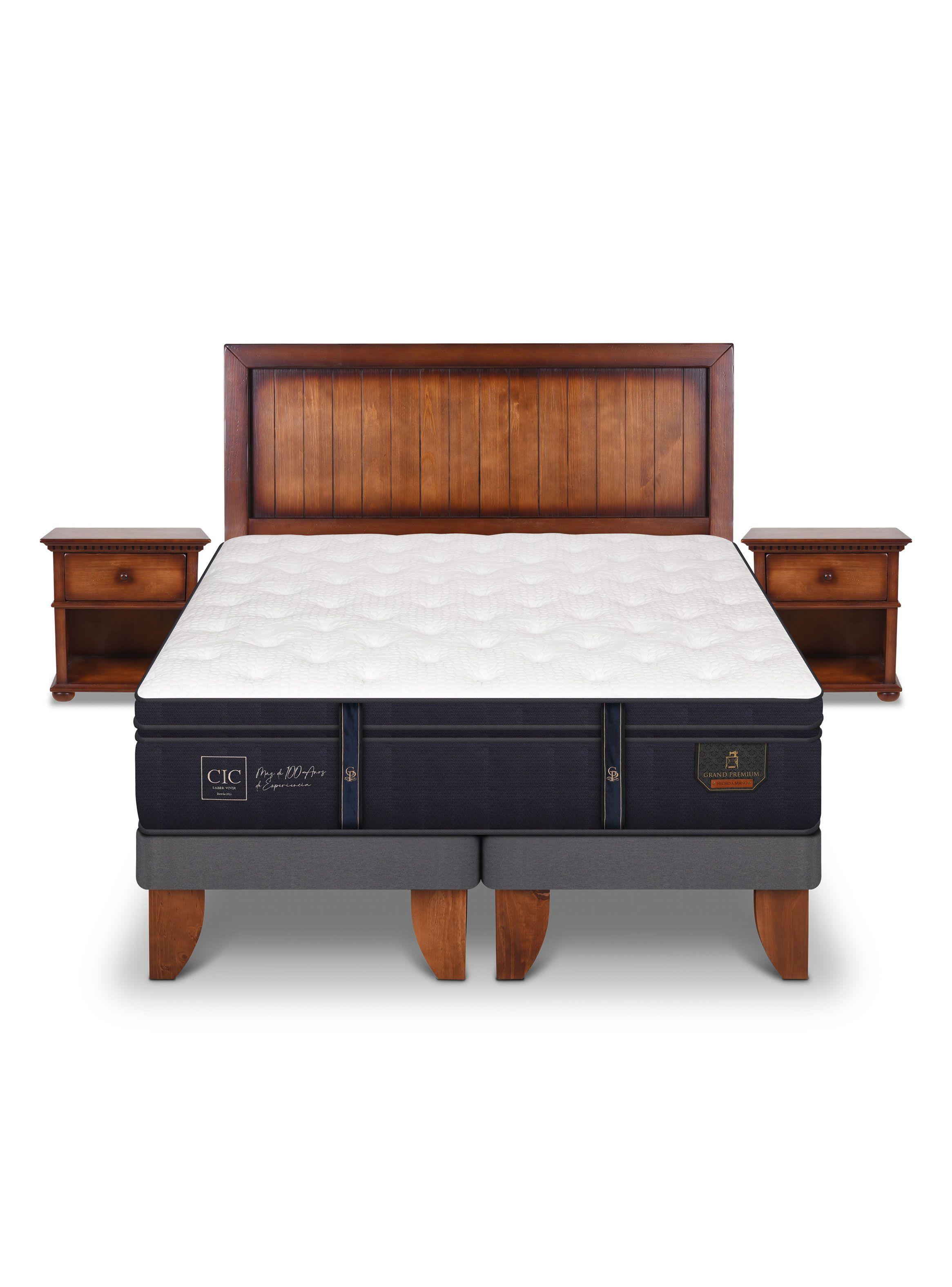 Cama Europea Grand Premium 2 Plazas Base Dividida Monterrey-2