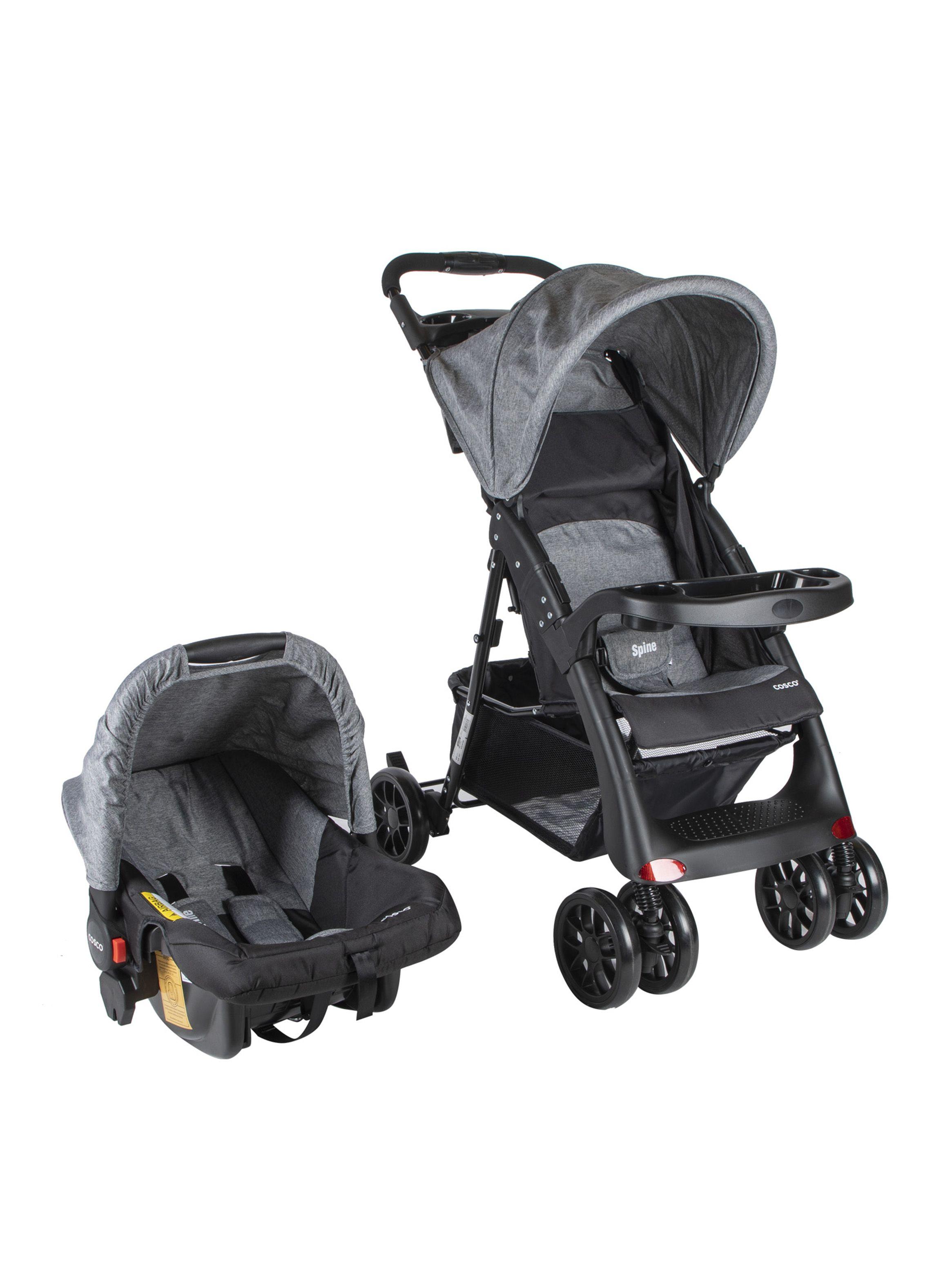 Coche Cosco Travel System Spine Gris-0