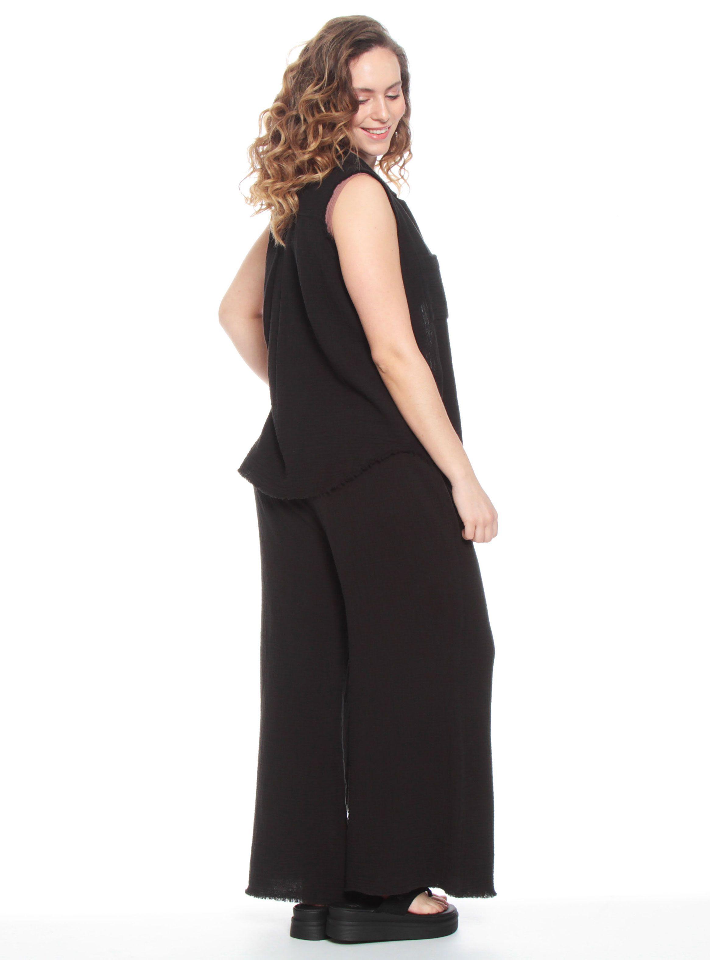 Blusa sin Manga Solid-4