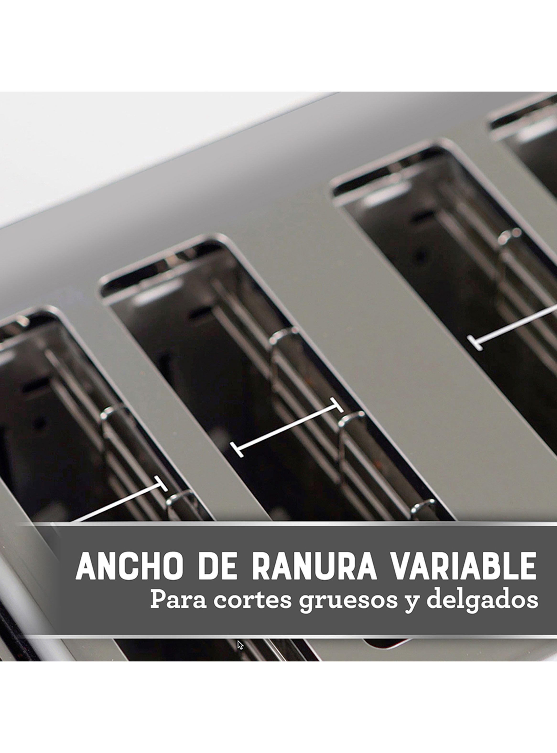 Tostador Eléctrico 4 Rebanadas 9 Niveles TSSTTA4540B Negro-3