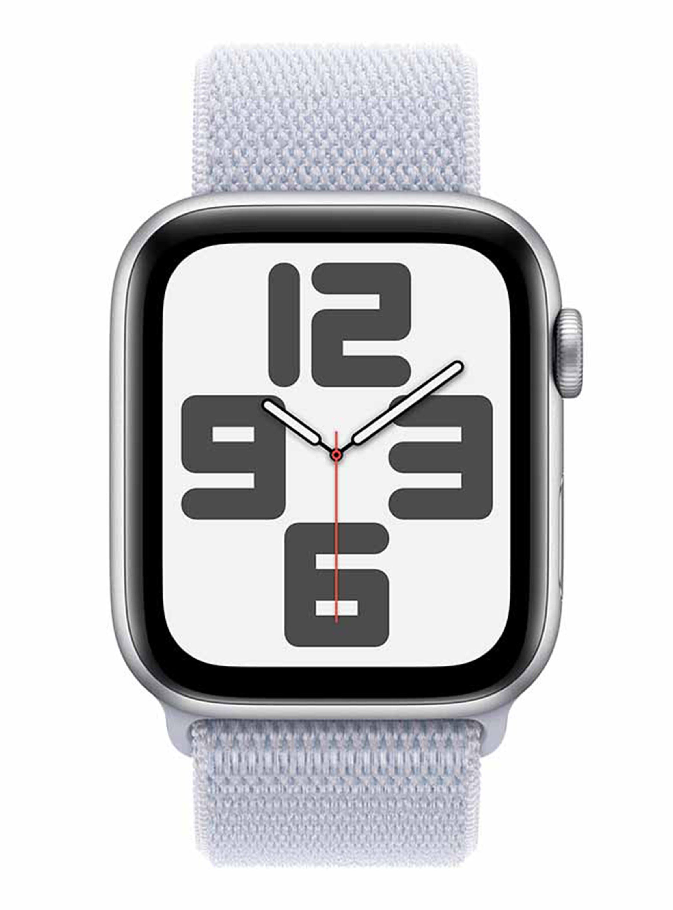 Apple Watch SE GPS Caja Aluminio Plata 44mm Correa Loop Deportiva Azul Nube-1