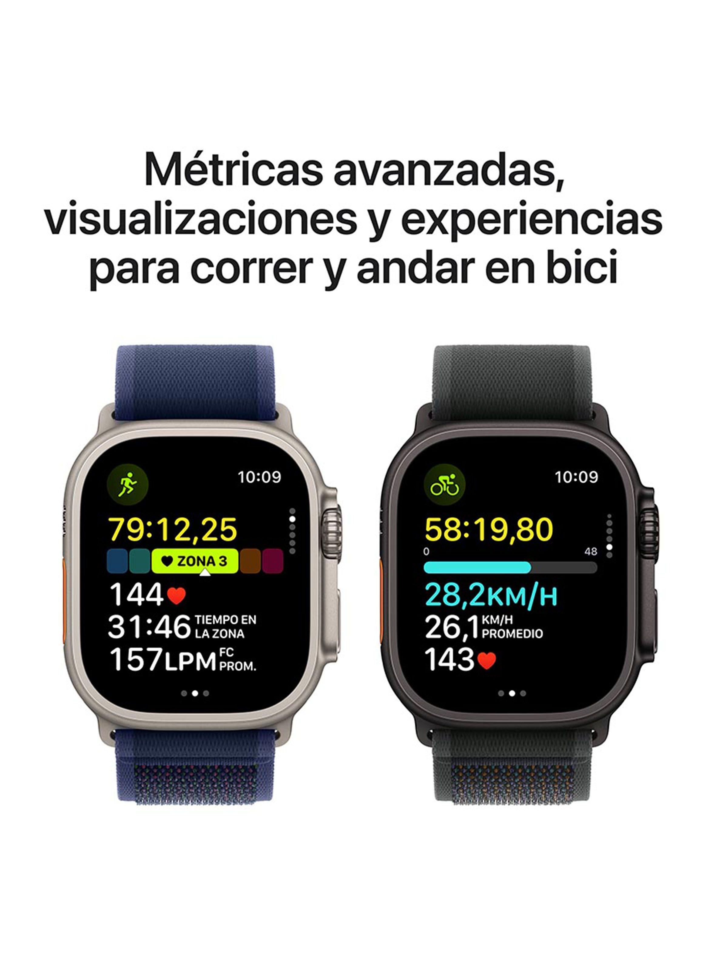 Apple Watch Ultra 2 GPS + Cellular Caja Titanio Natural 49mm Correa Loop Alpine Canela Talla L-3