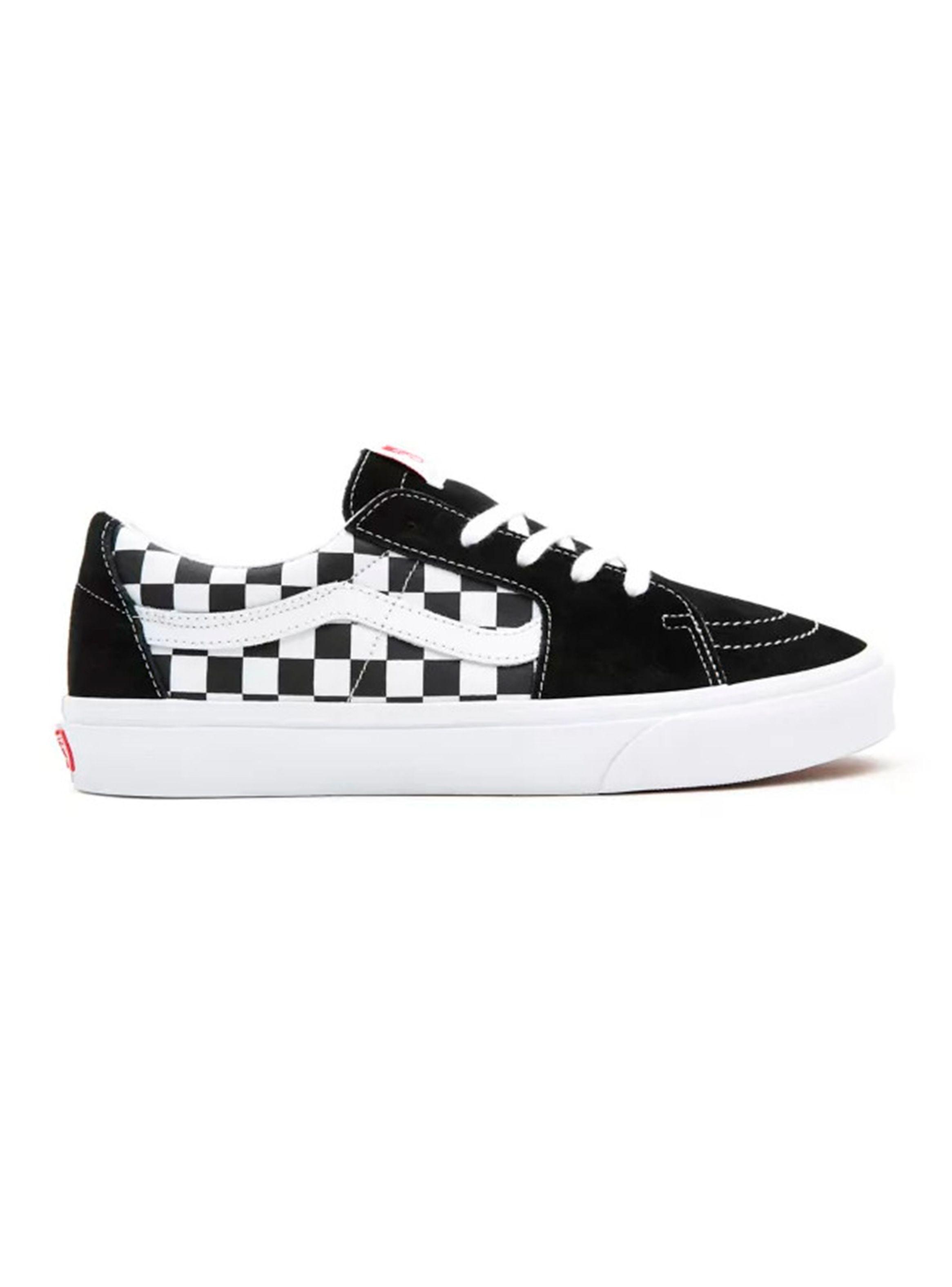 Zapatilla Urbana Black Checker Sk8-Low Canvas Hombre-1