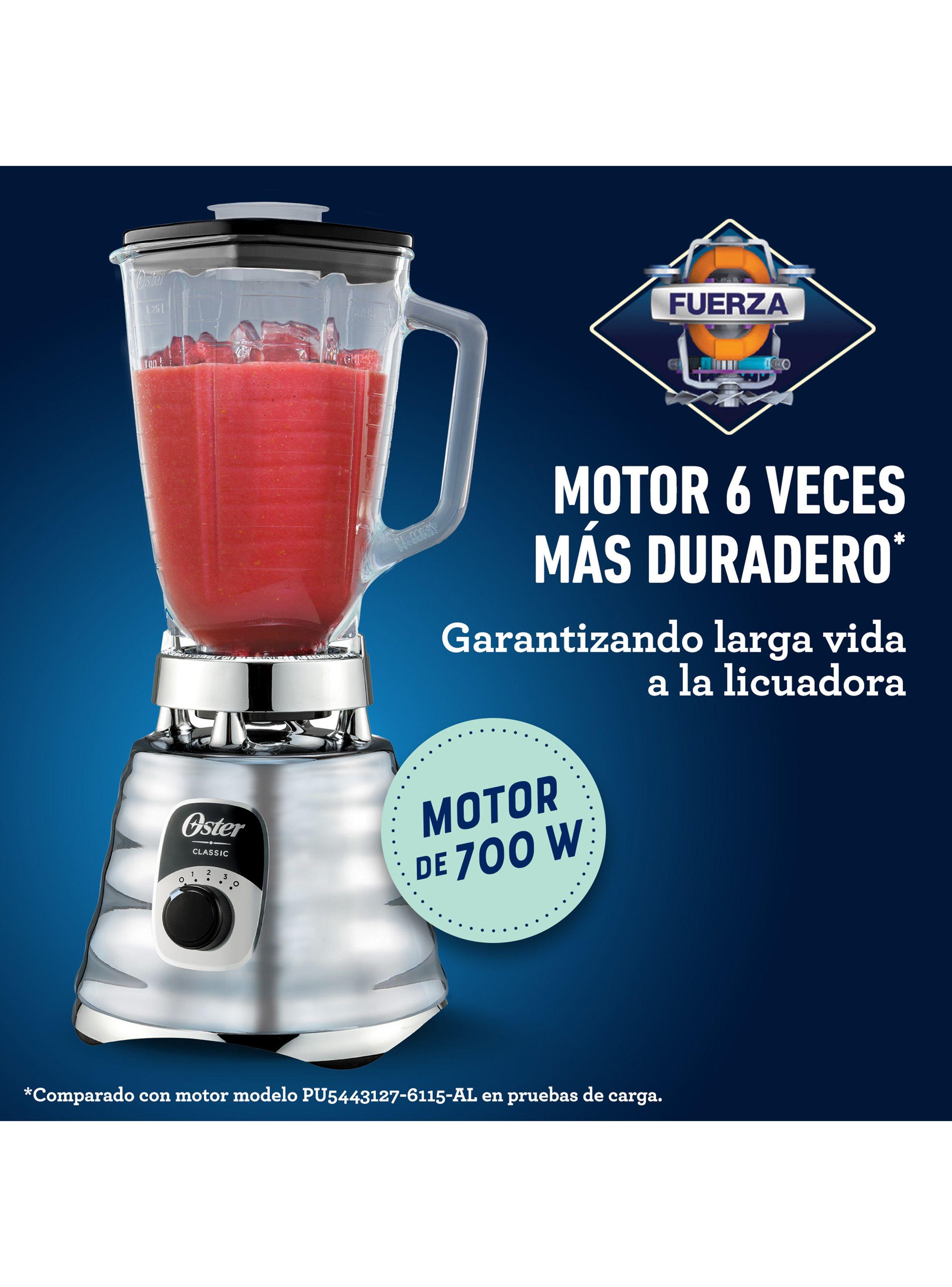 Licuadora 3 Velocidades 700W Perilla Ergonómica Cromo-2