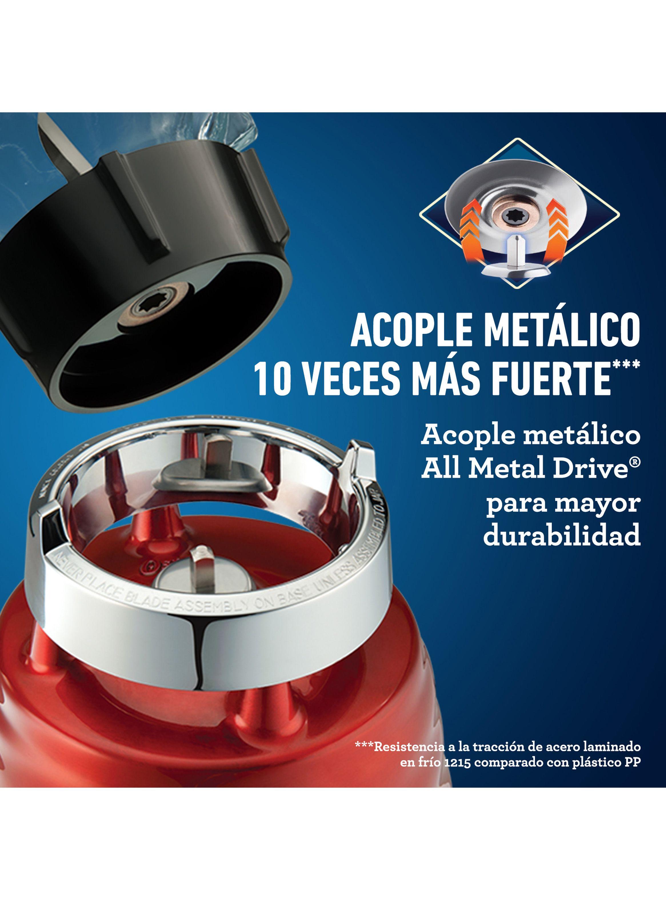 Licuadora Clásica Roja Perilla Ergonómica 3 Velocidades-4