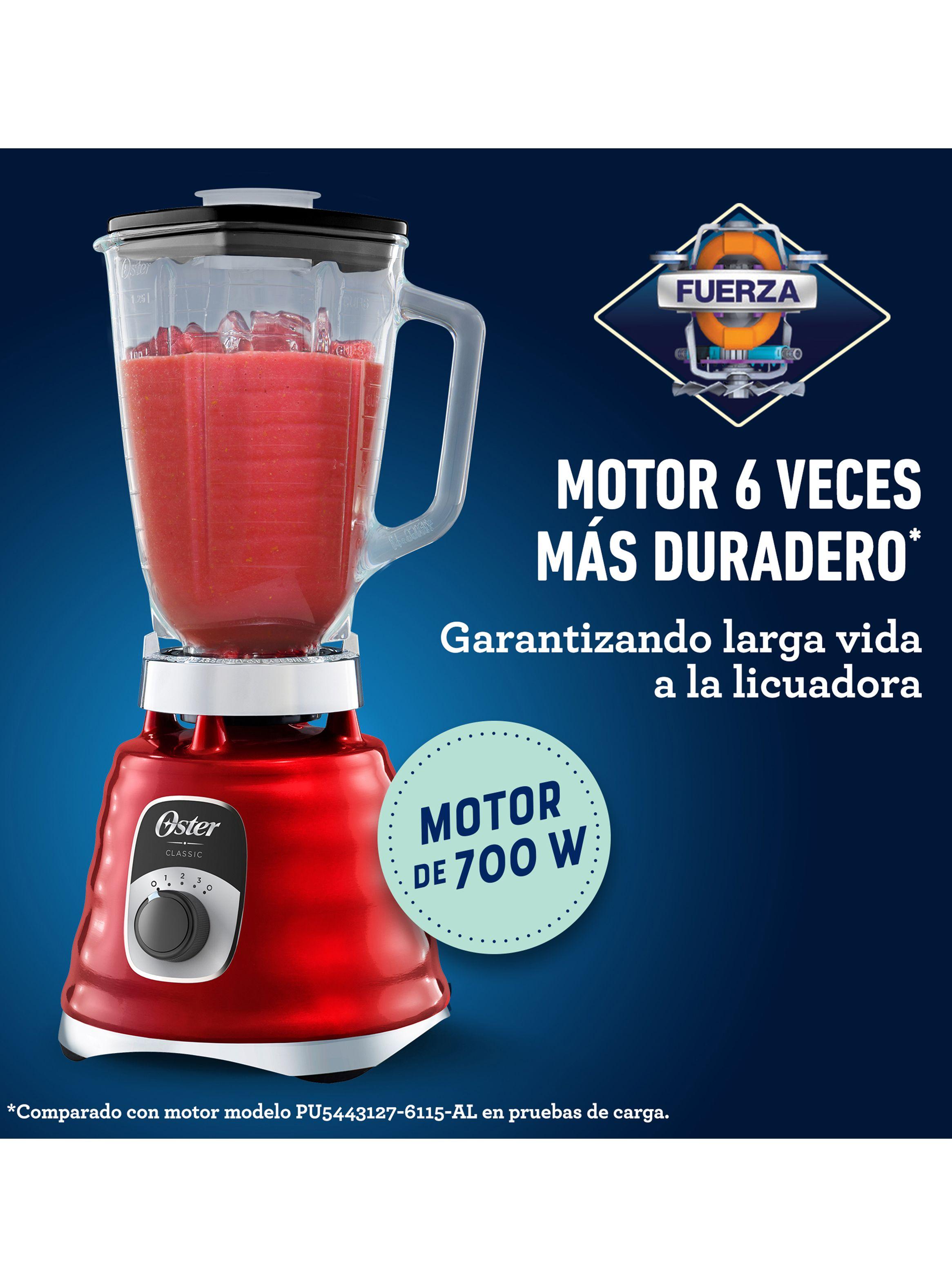 Licuadora Clásica Roja Perilla Ergonómica 3 Velocidades-2