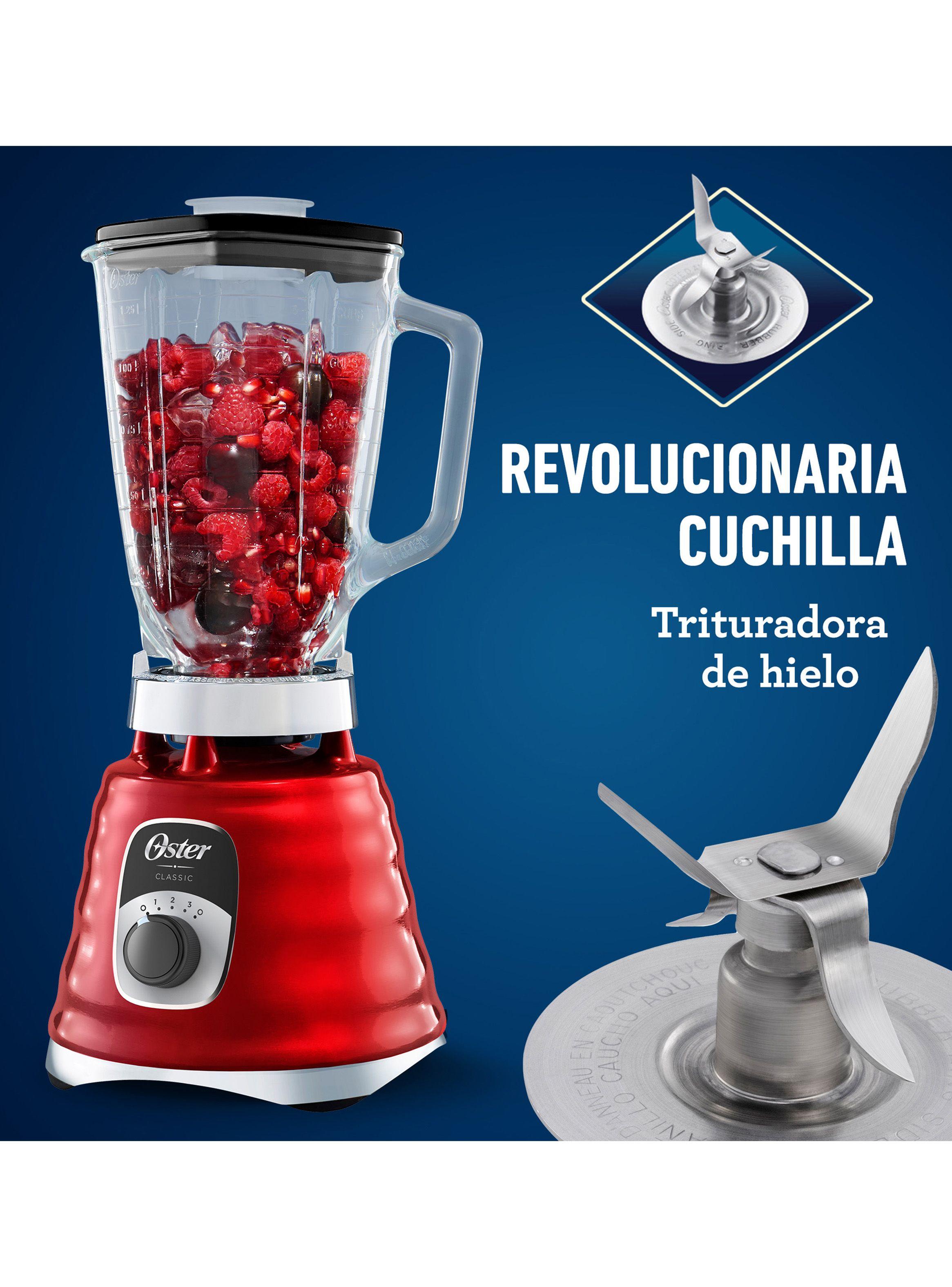 Licuadora Clásica Roja Perilla Ergonómica 3 Velocidades-5