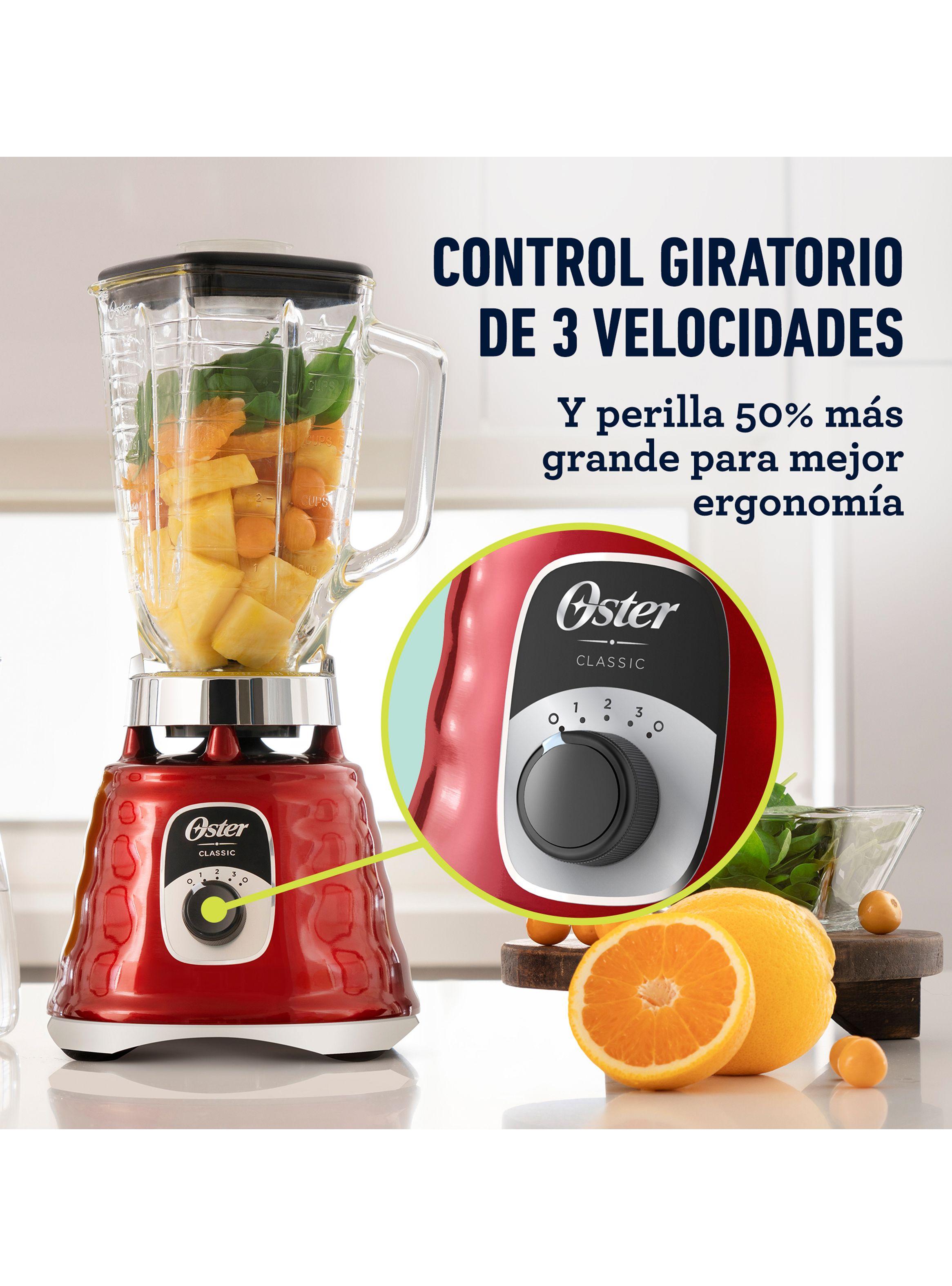 Licuadora Clásica Roja Perilla Ergonómica 3 Velocidades-6