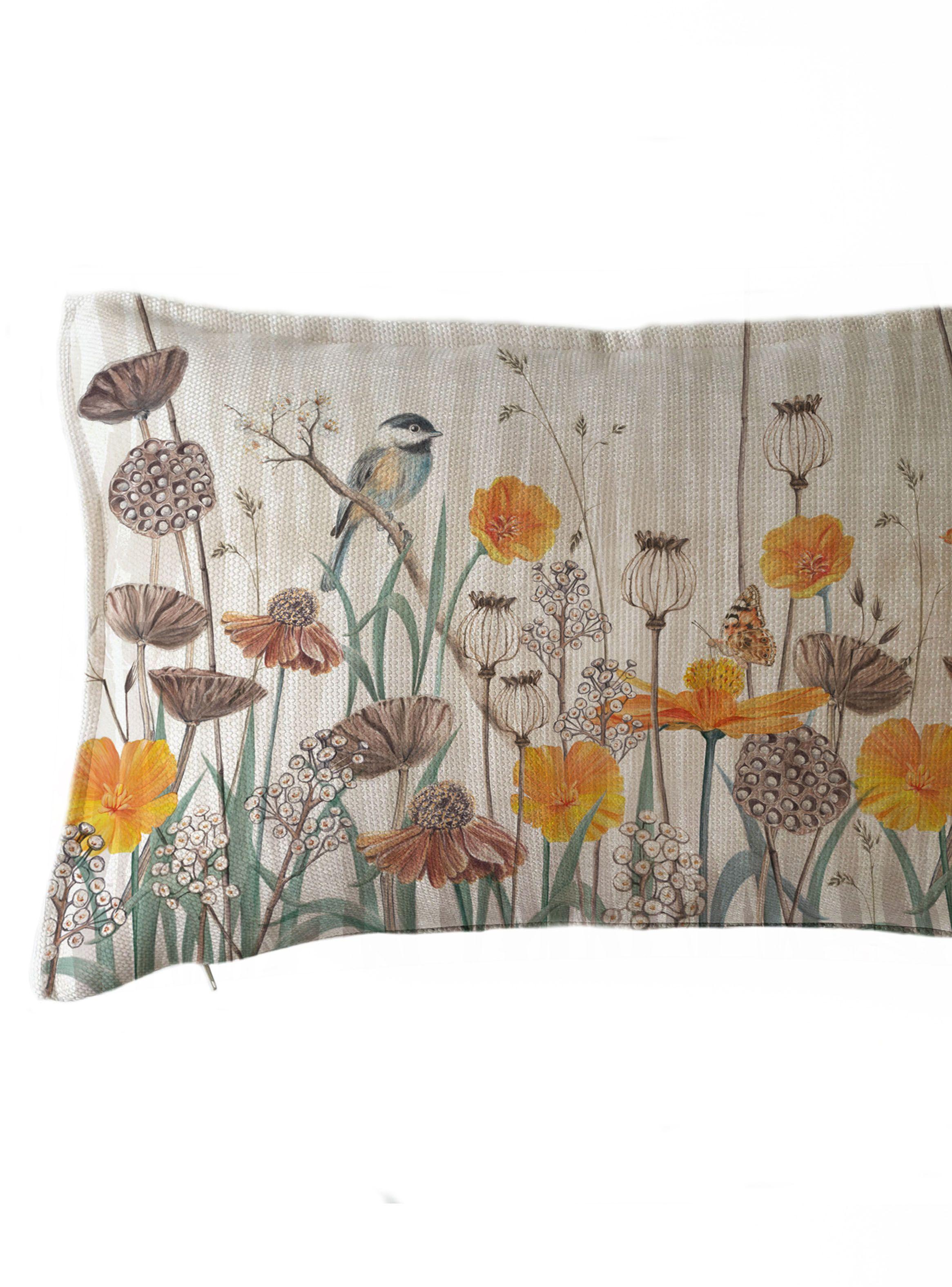 Funda de Cojín Marisa Ciclo Amapolas 50 x 30 cm-1