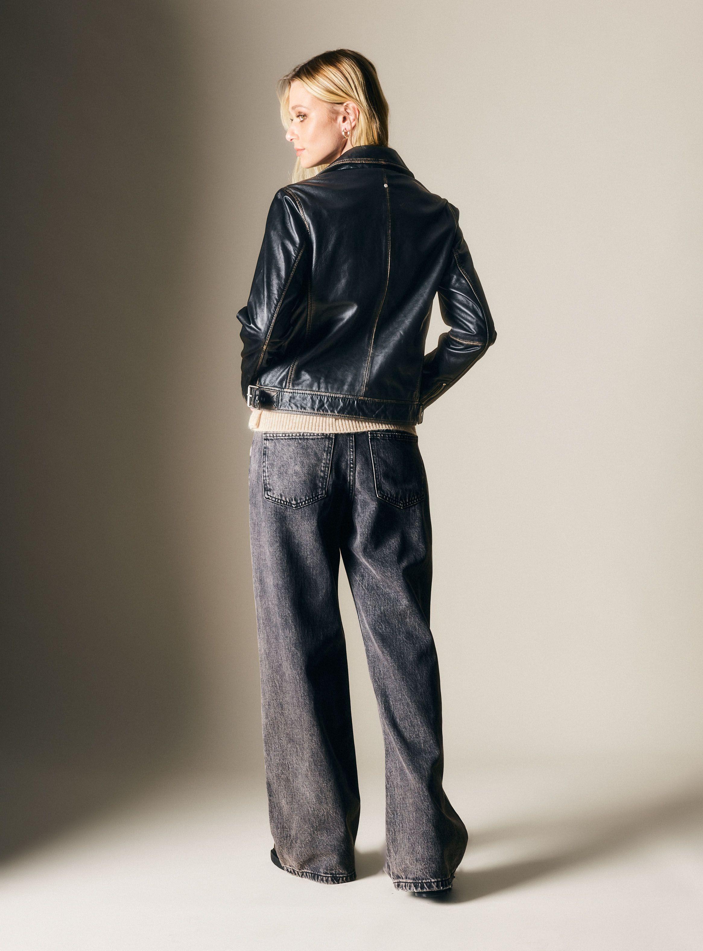 Chaqueta Biker Cuero-5
