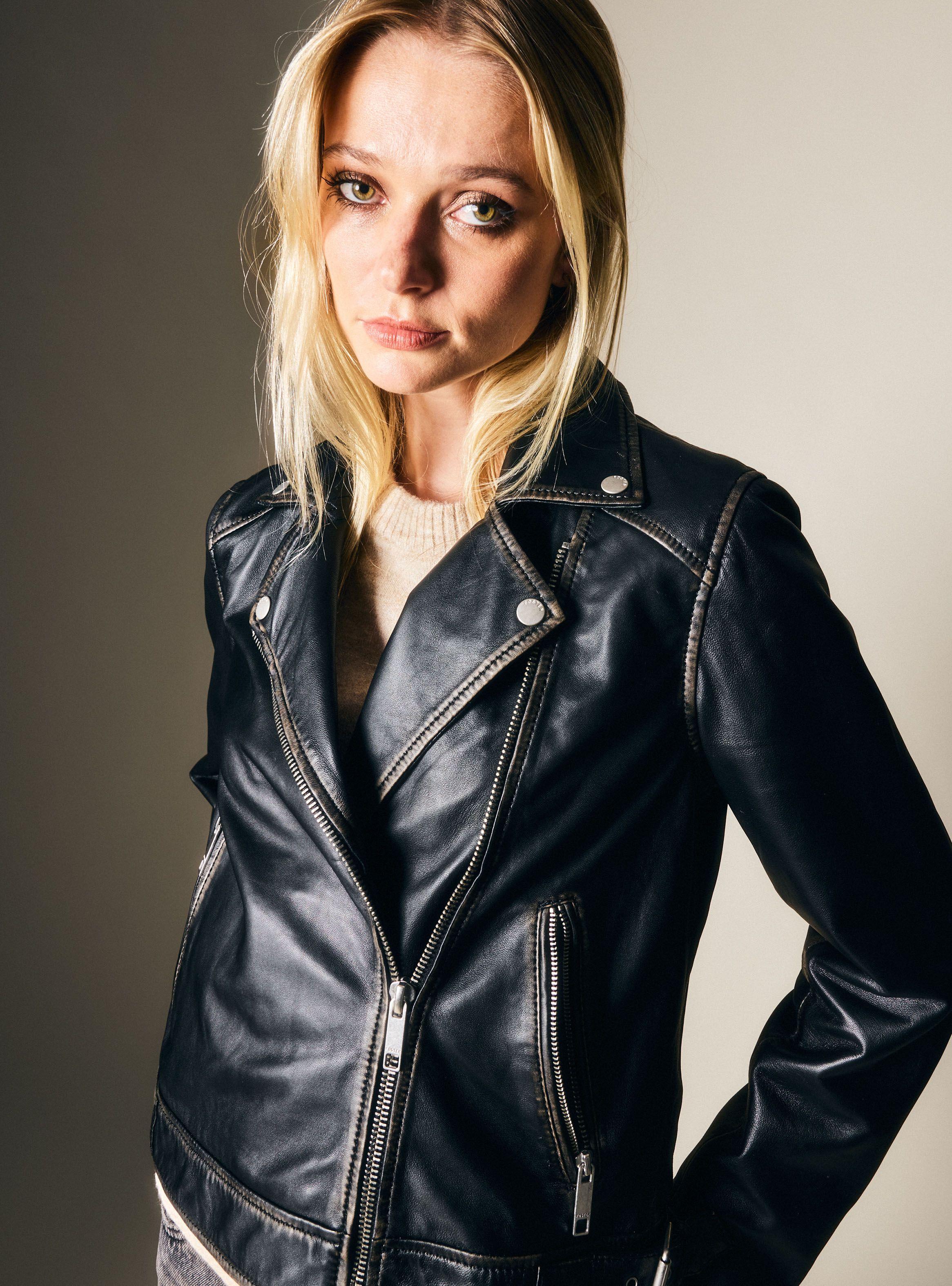 Chaqueta Biker Cuero-2