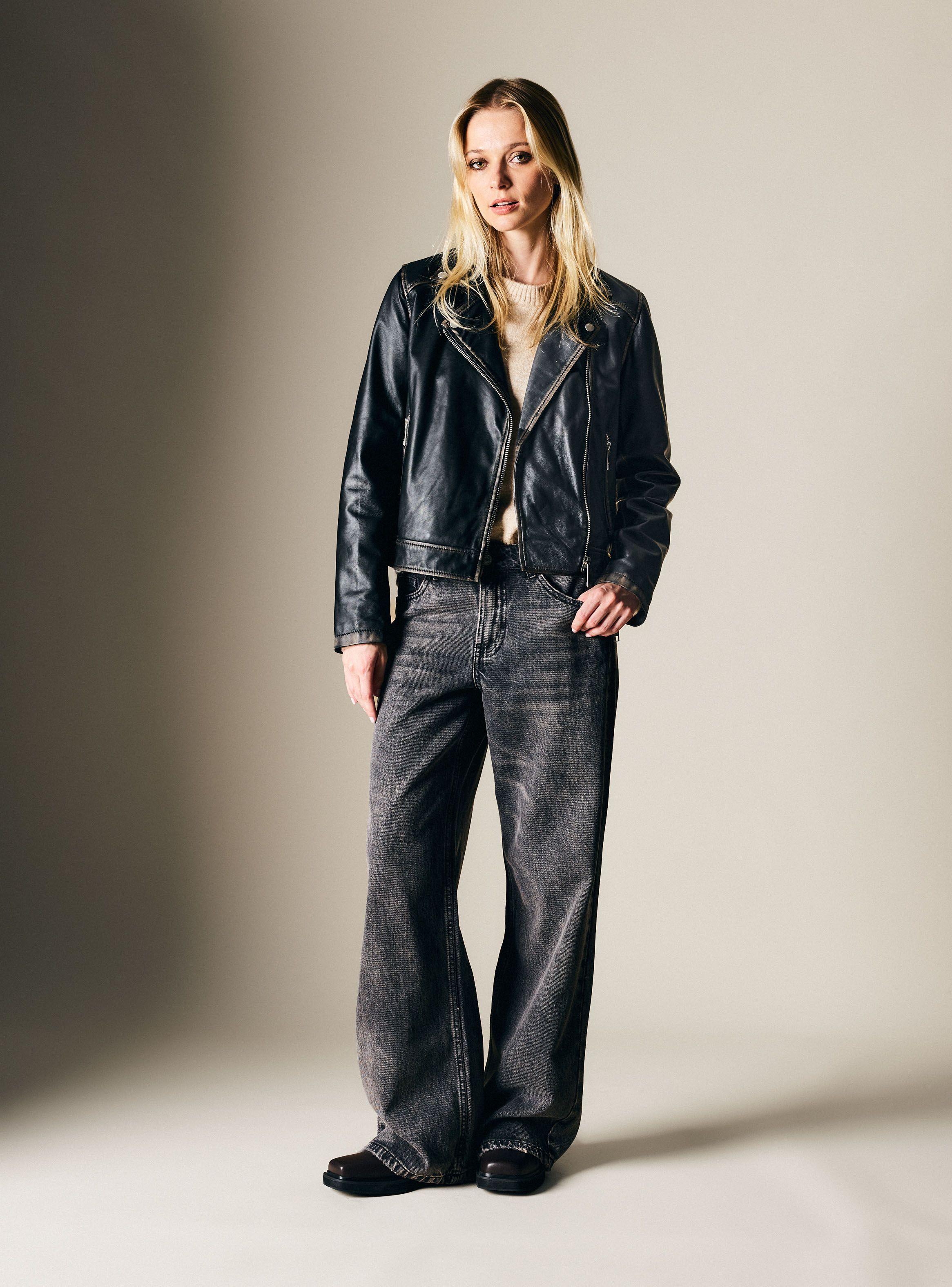 Chaqueta Biker Cuero-4