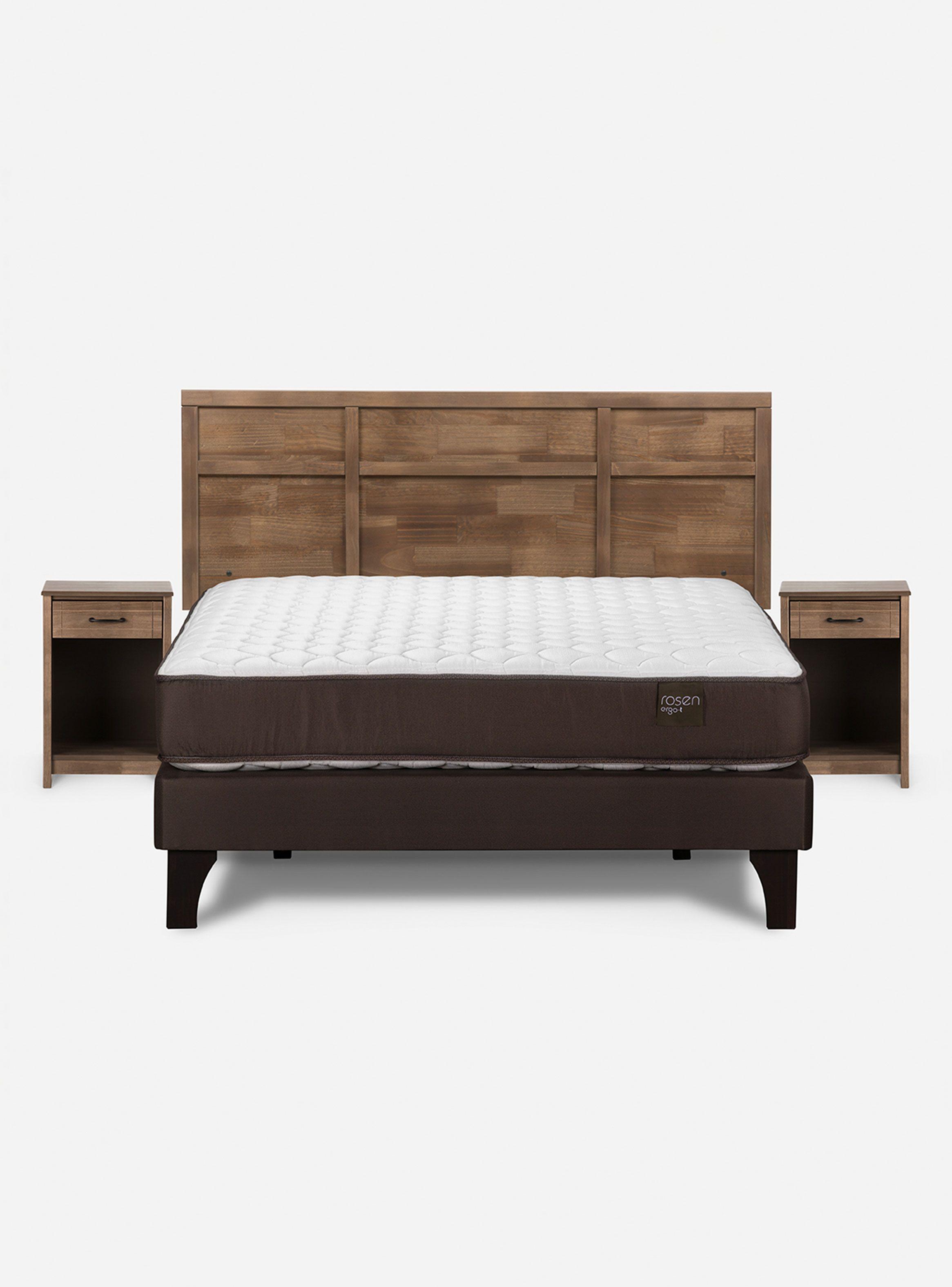 Cama Ergo T 2 Plazas Base Normal Robin Tostado-1