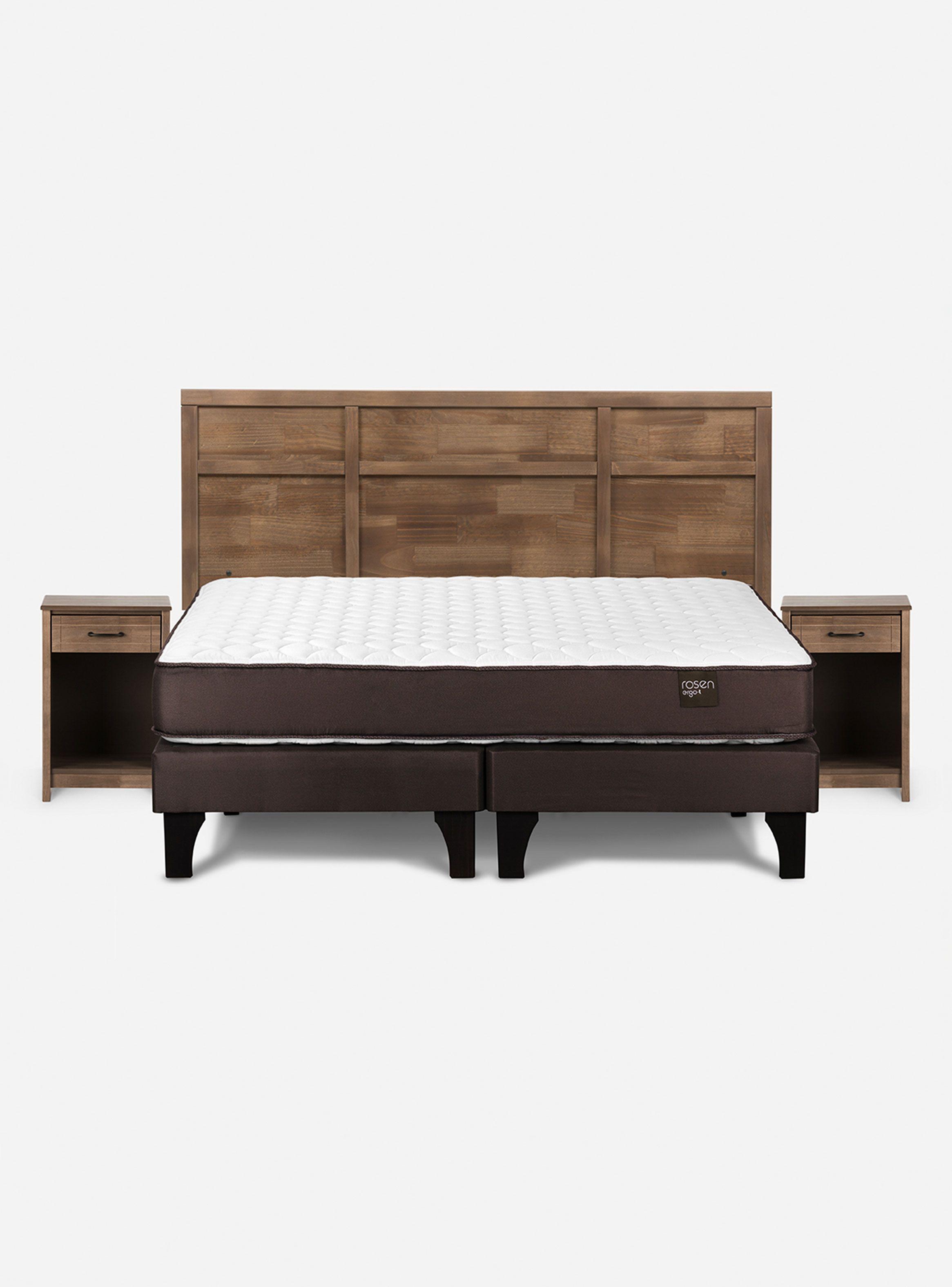 Cama Ergo T 2 Plazas Base Dividida Robin Tostado-1