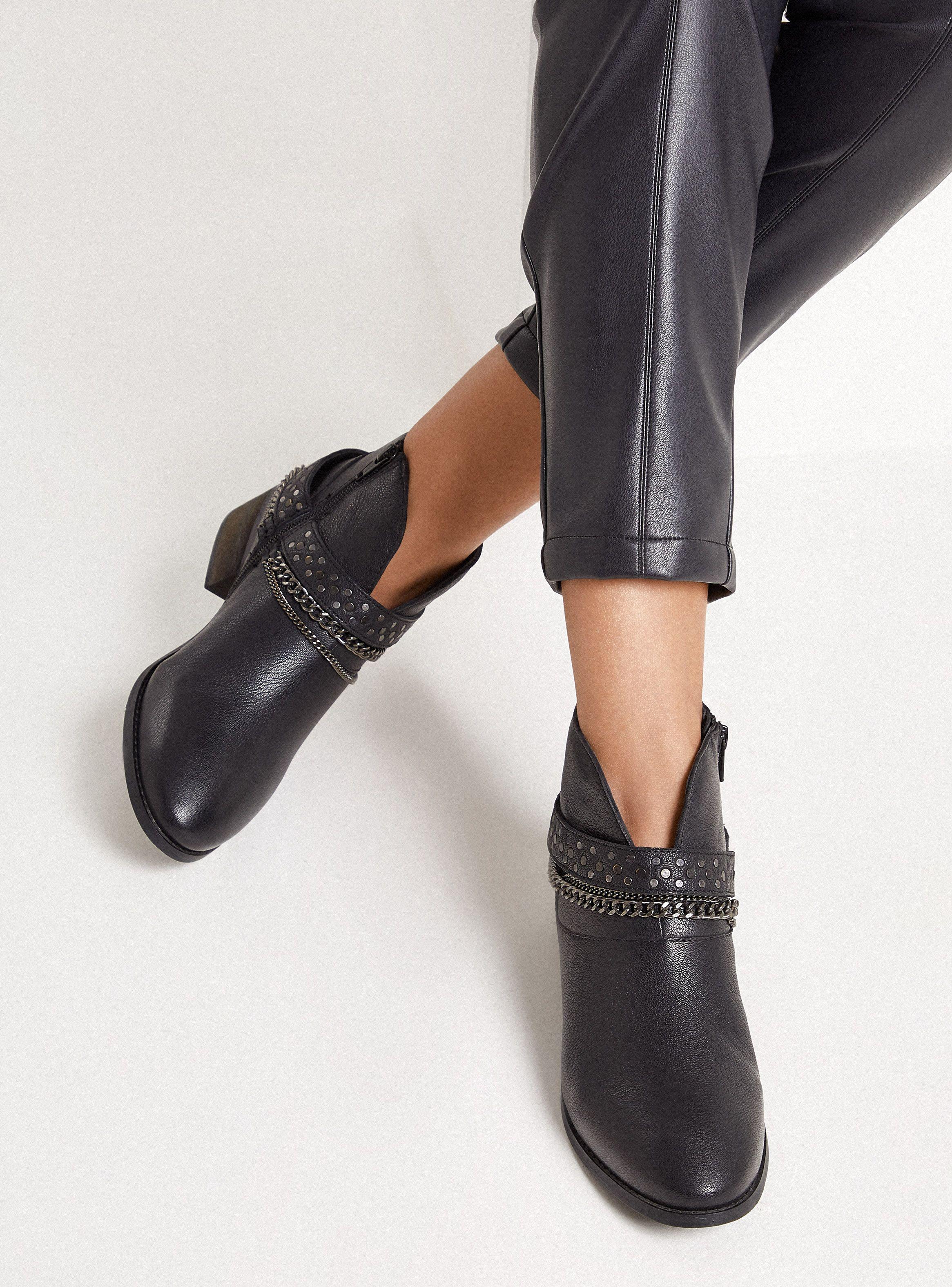 Botín Boumi Cuero y Tacha Mujer-0