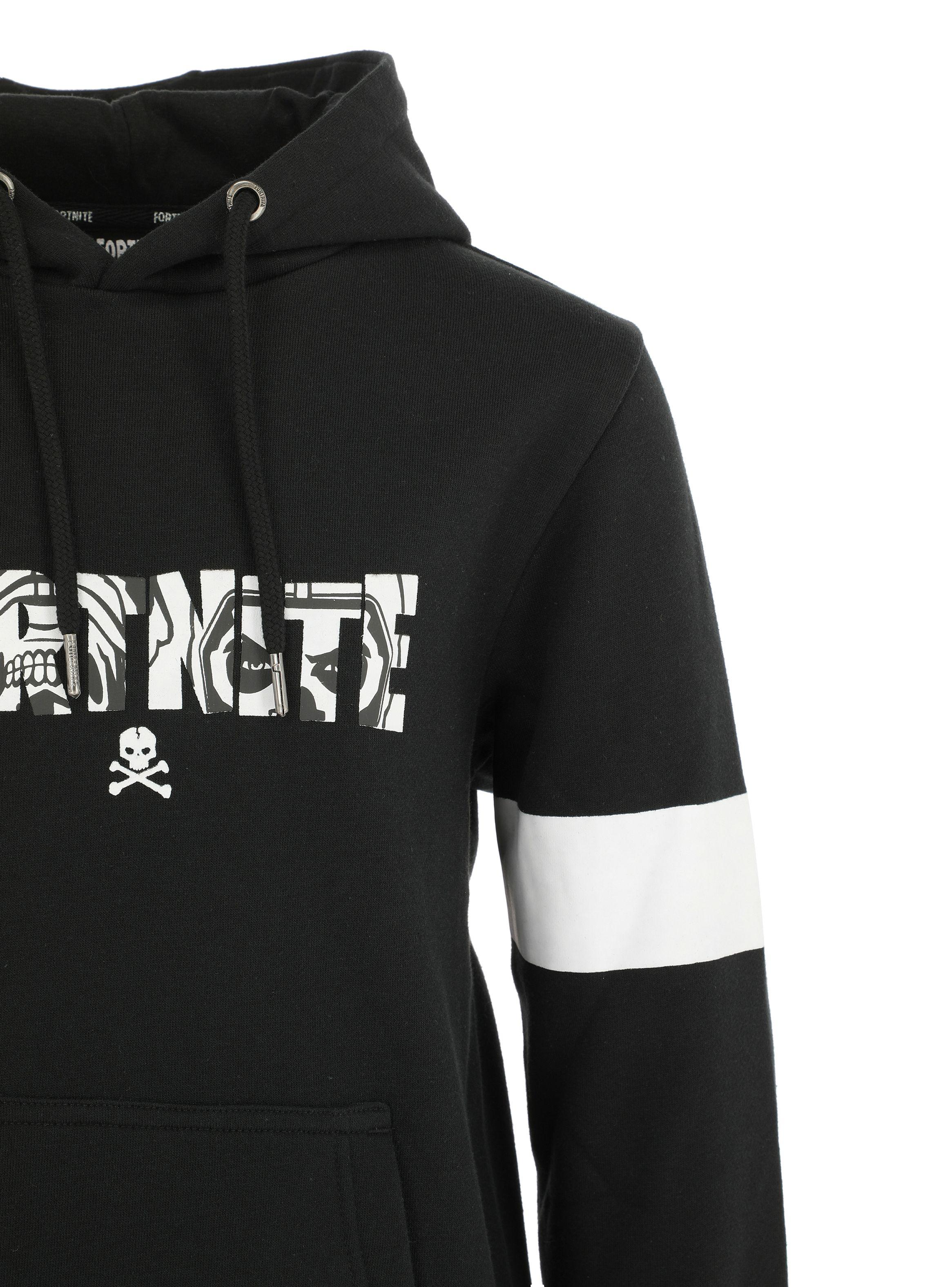 Polerón Hoodie Negro Junior Skull Trooper Fortnite-2