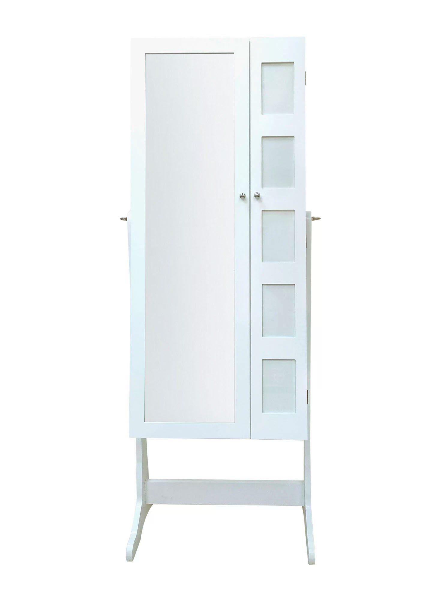 Espejo Joyero Doble Puerta Blanco 154 cm-0