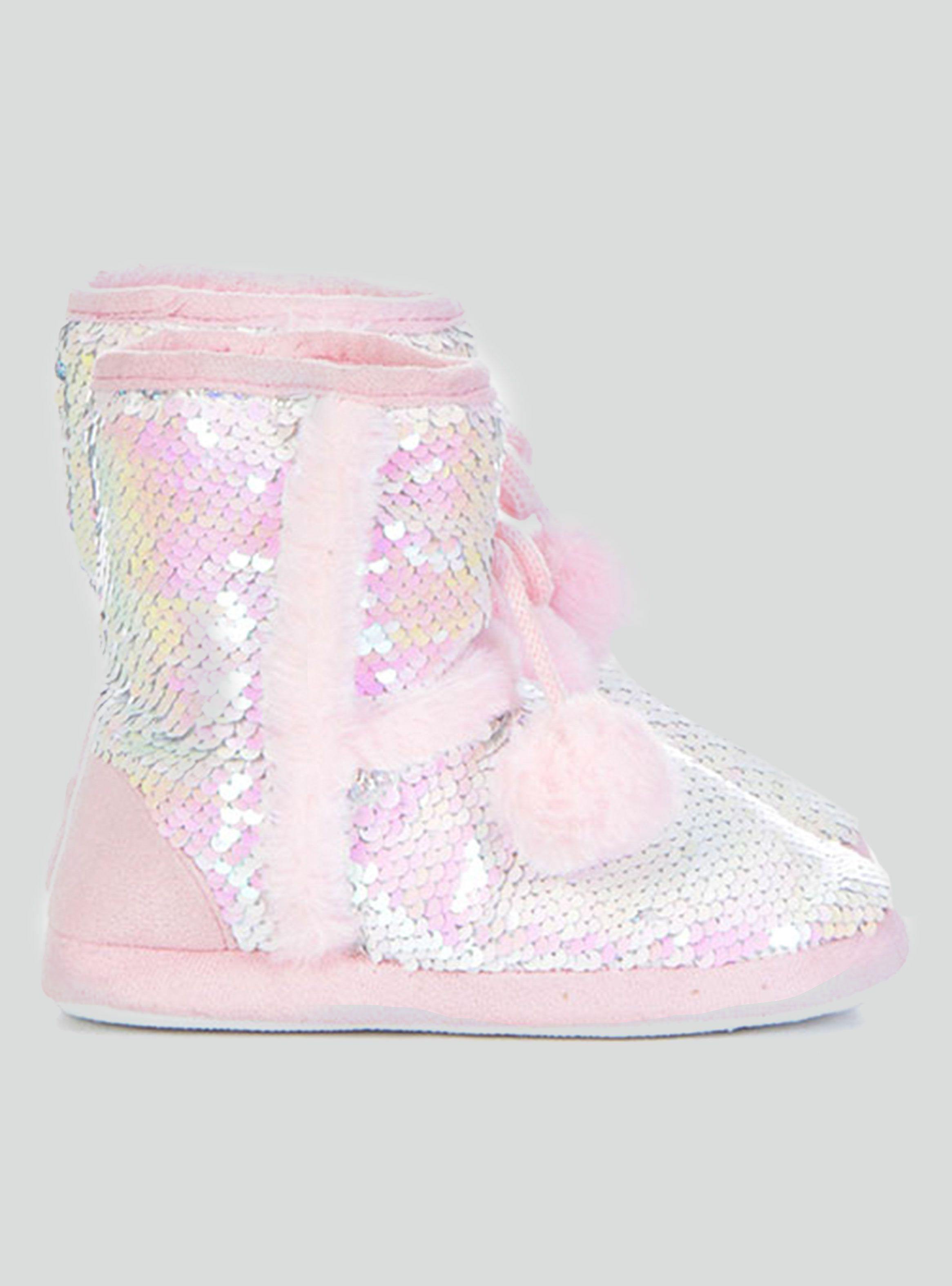 Bota Lentejuelas Flores-0