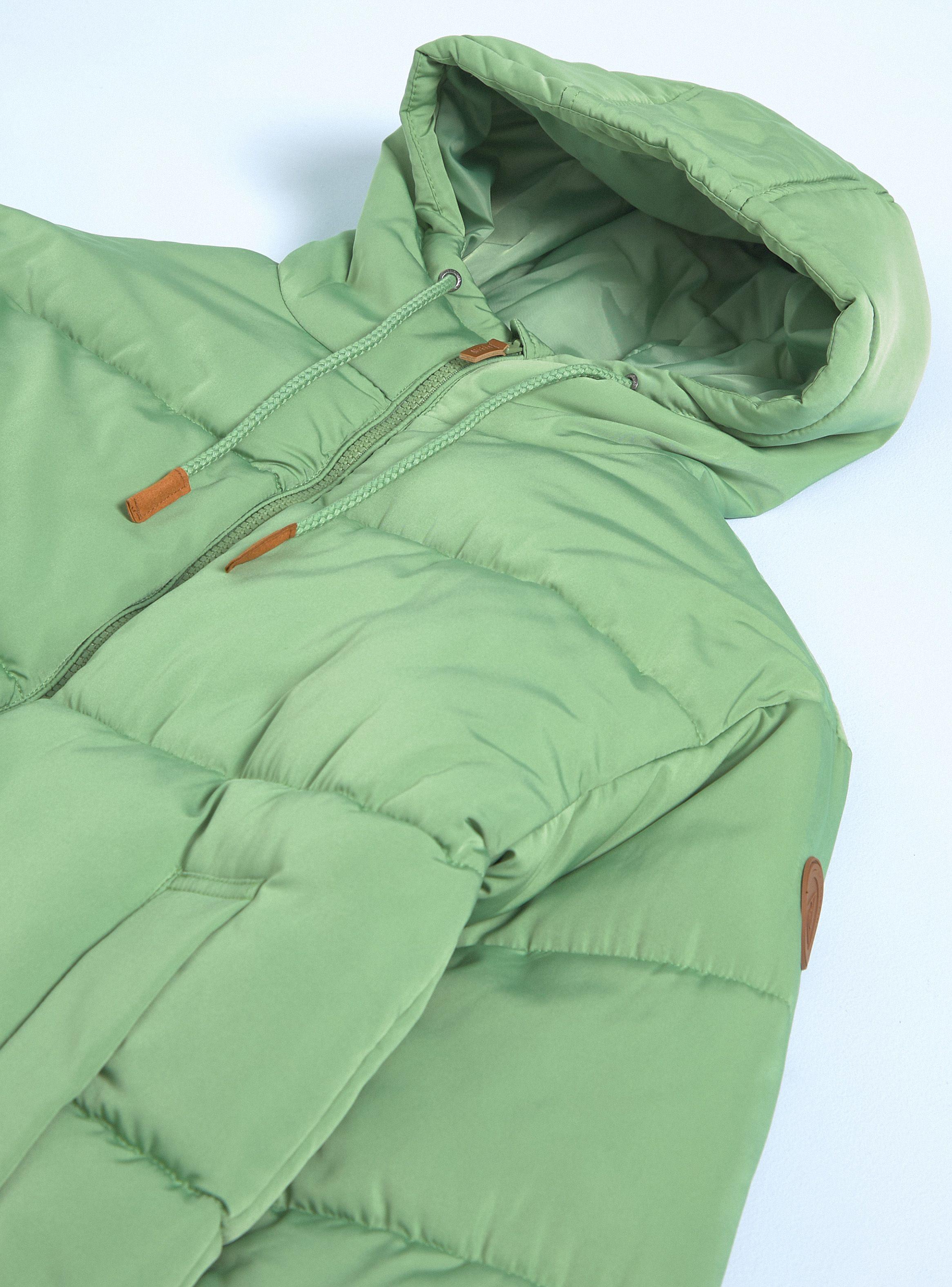 Parka Puffa Sólida con Gorro-2