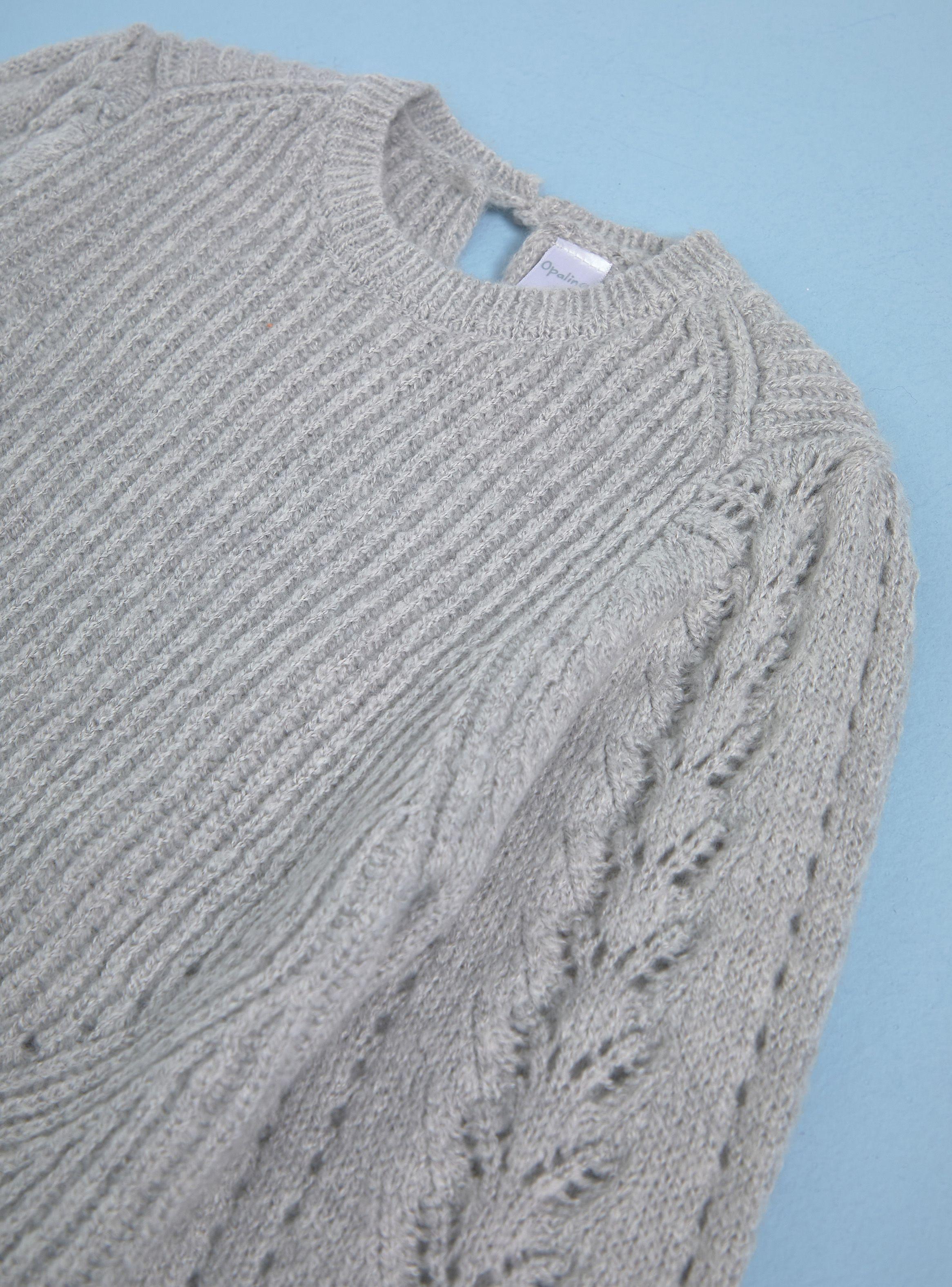 Sweater con Detalles en el Cuello y Mangas-2
