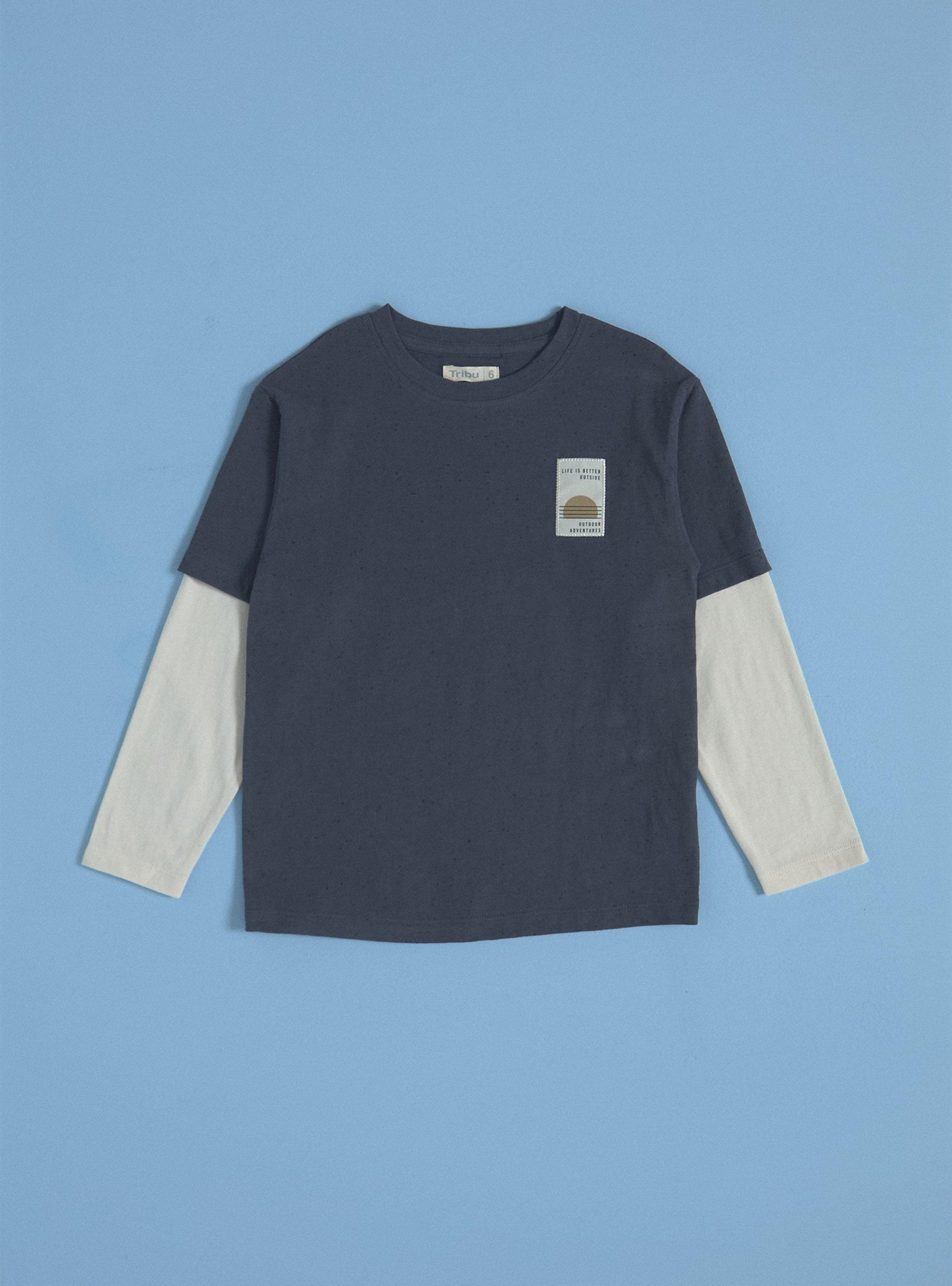 Polera Nep Doble Manga Parche-2