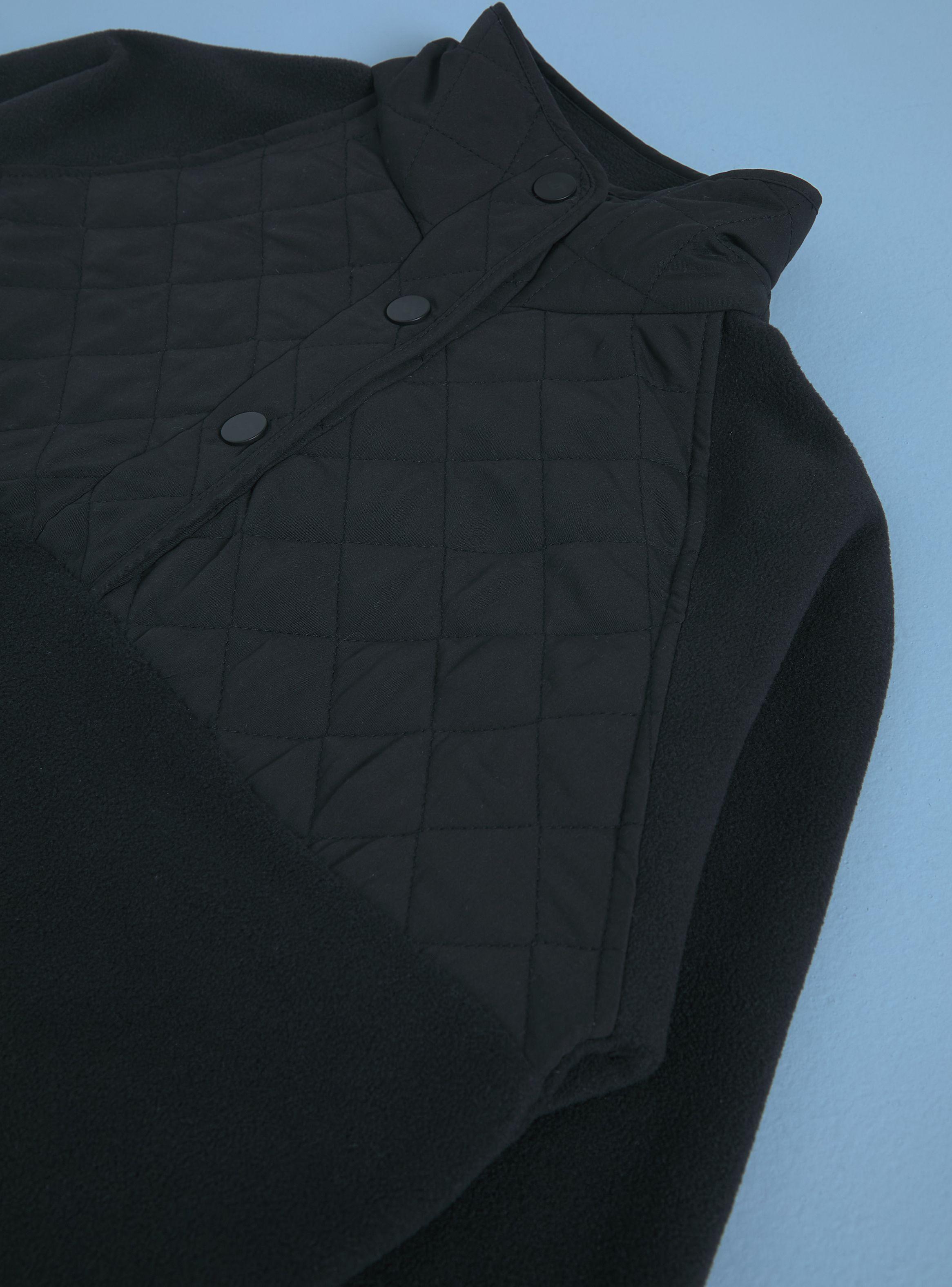 Polar Cuello Apertura Snaps Diseño Quilt-4
