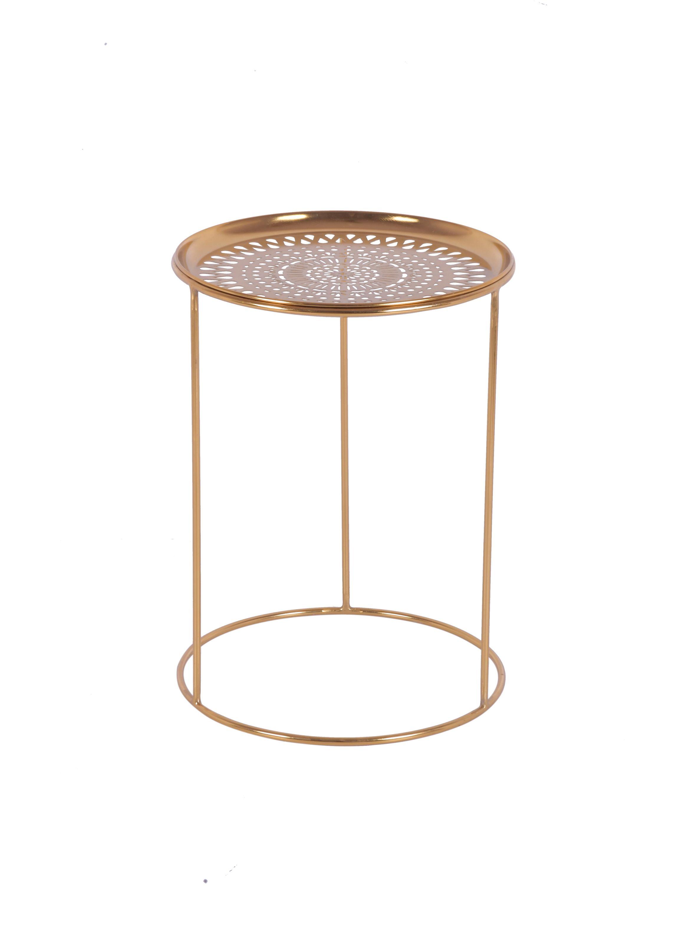 Mesa Lateral Tallada Metal 40 cm-4