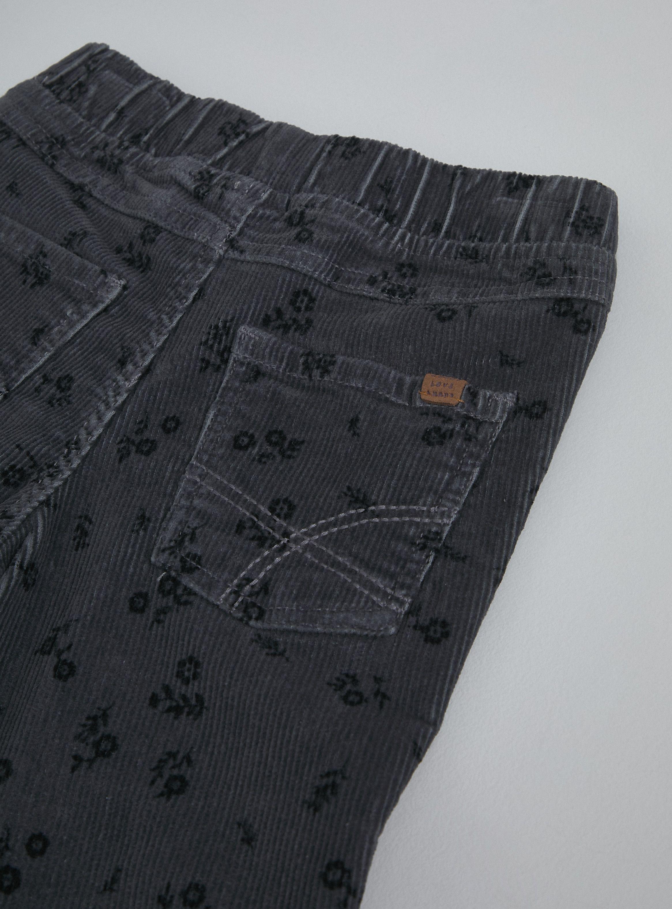 Pantalón Cotelé Estampado-3