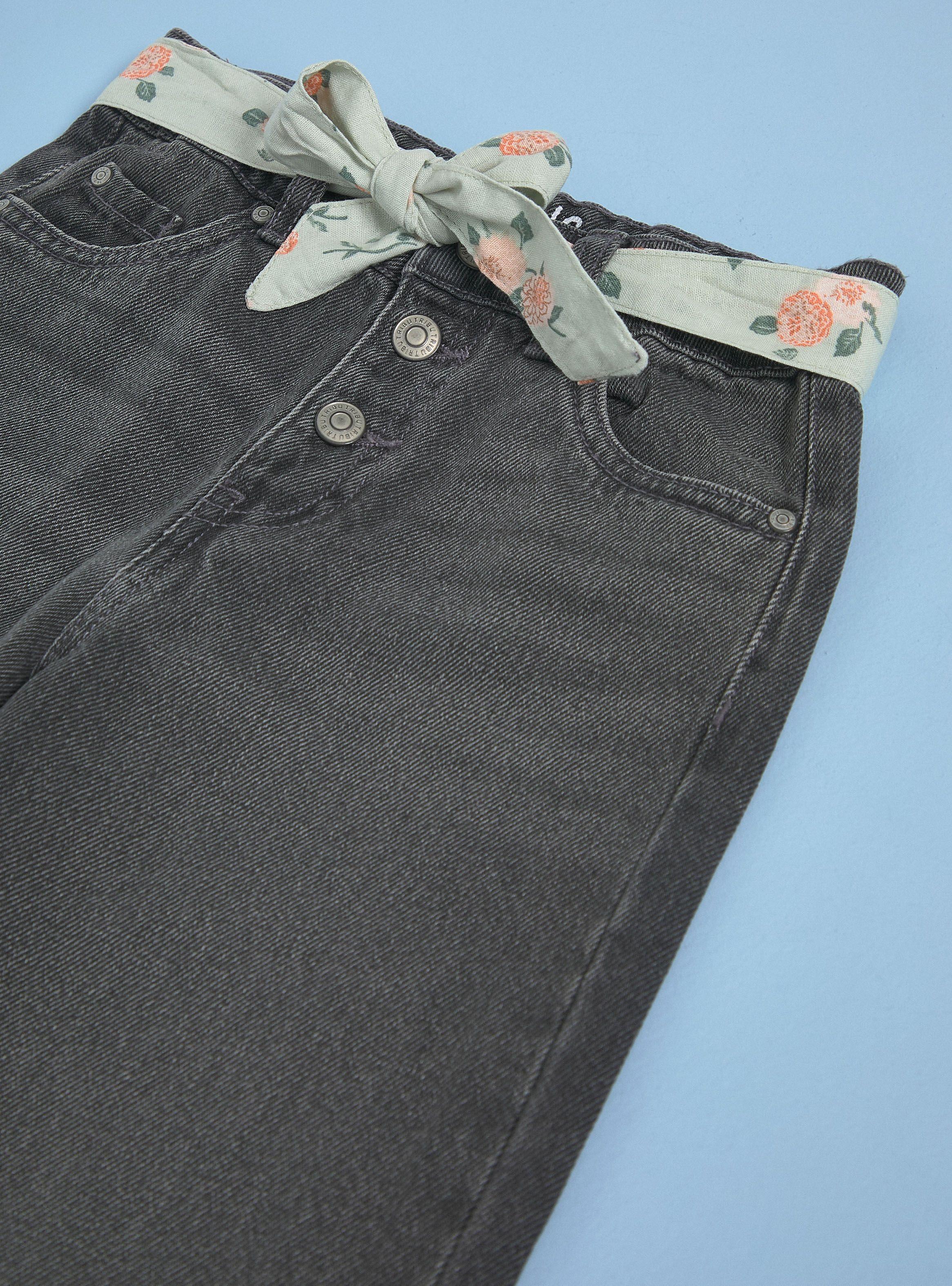 Jeans Pierna Ancha Cinturón-2