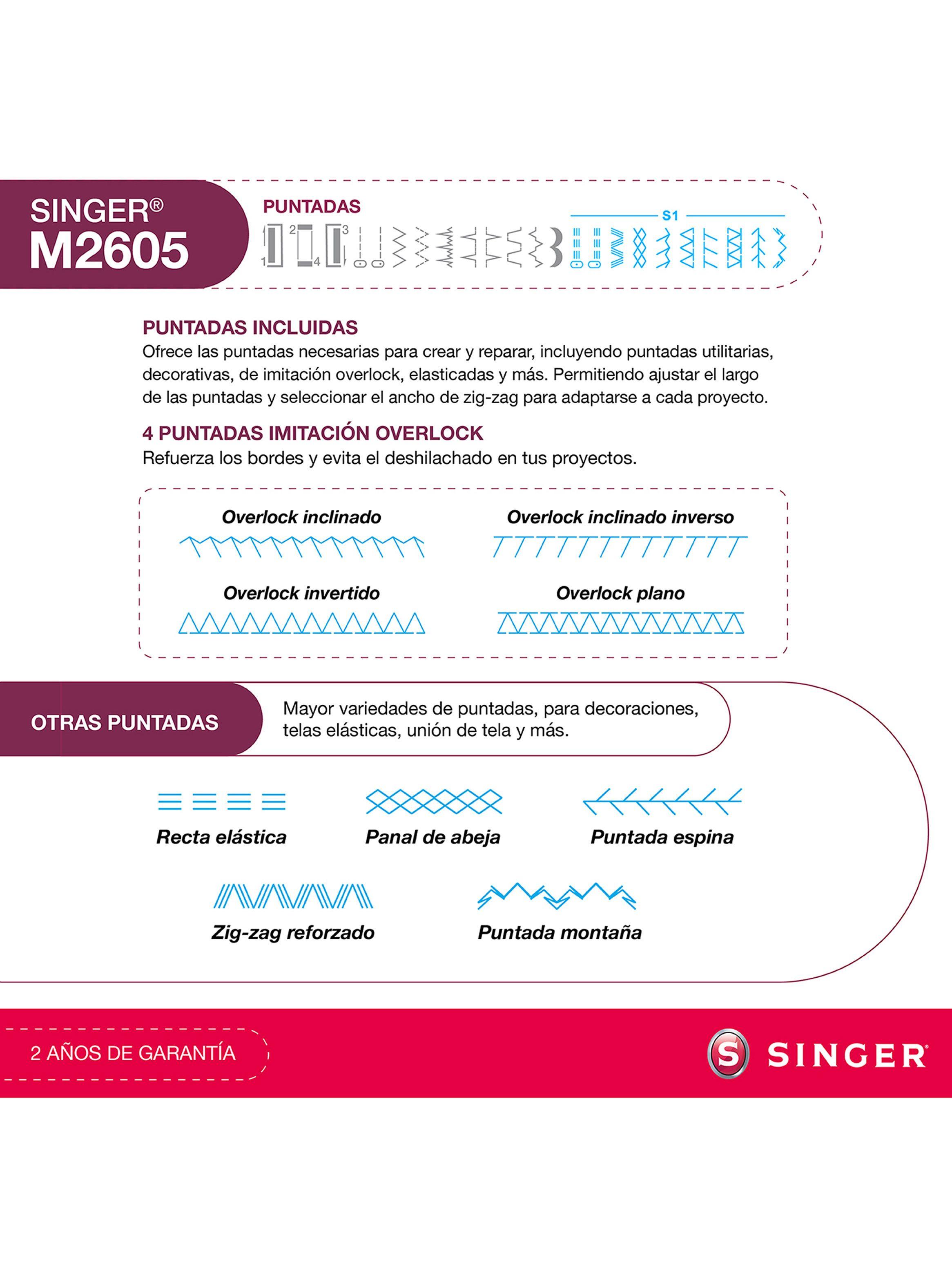 Máquina de Coser Singer M2605-9