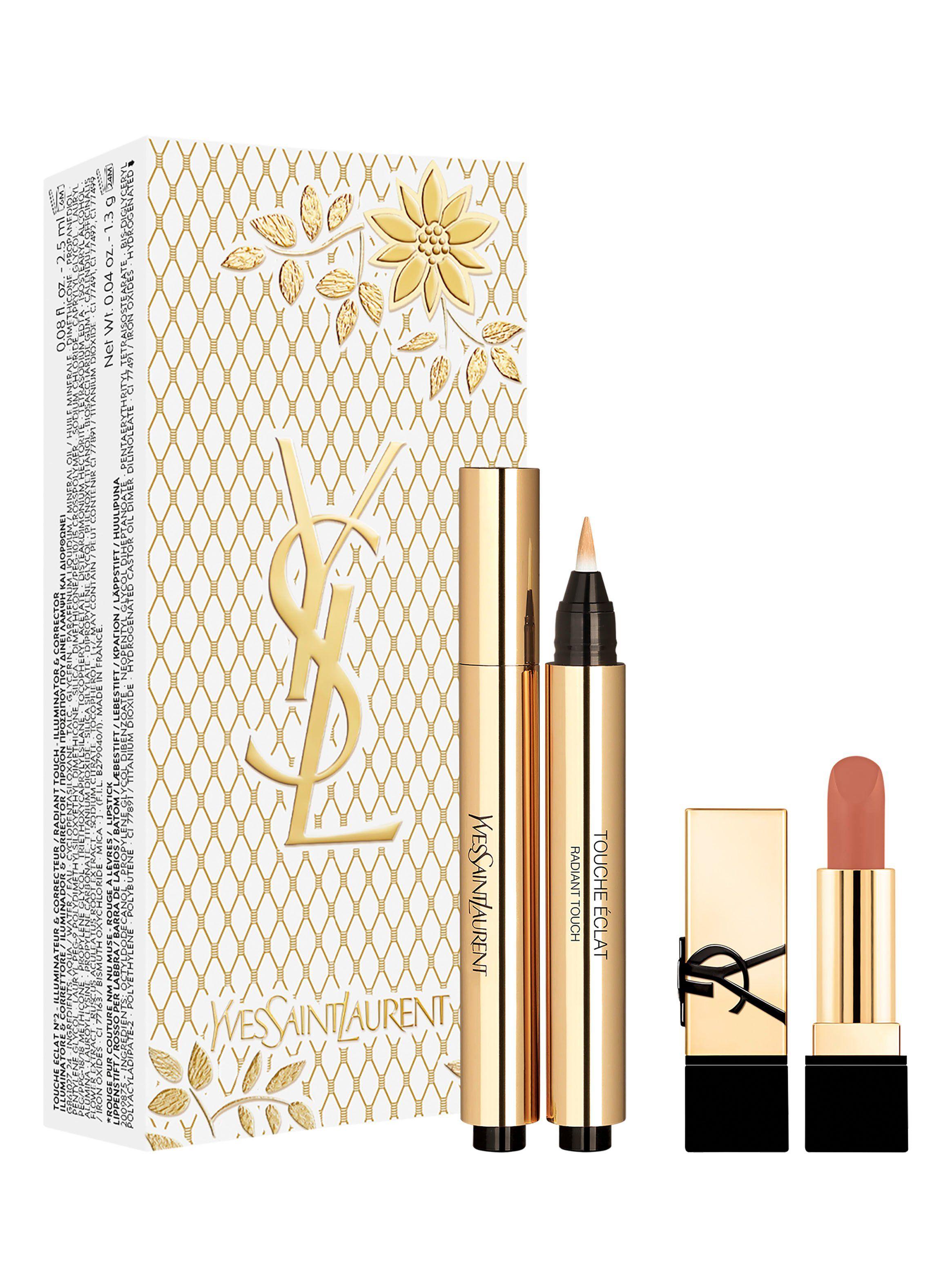 Set Corrector Touche Éclat 02 + Mini Labial Rouge Pur Couture NM Yves Saint Laurent-1
