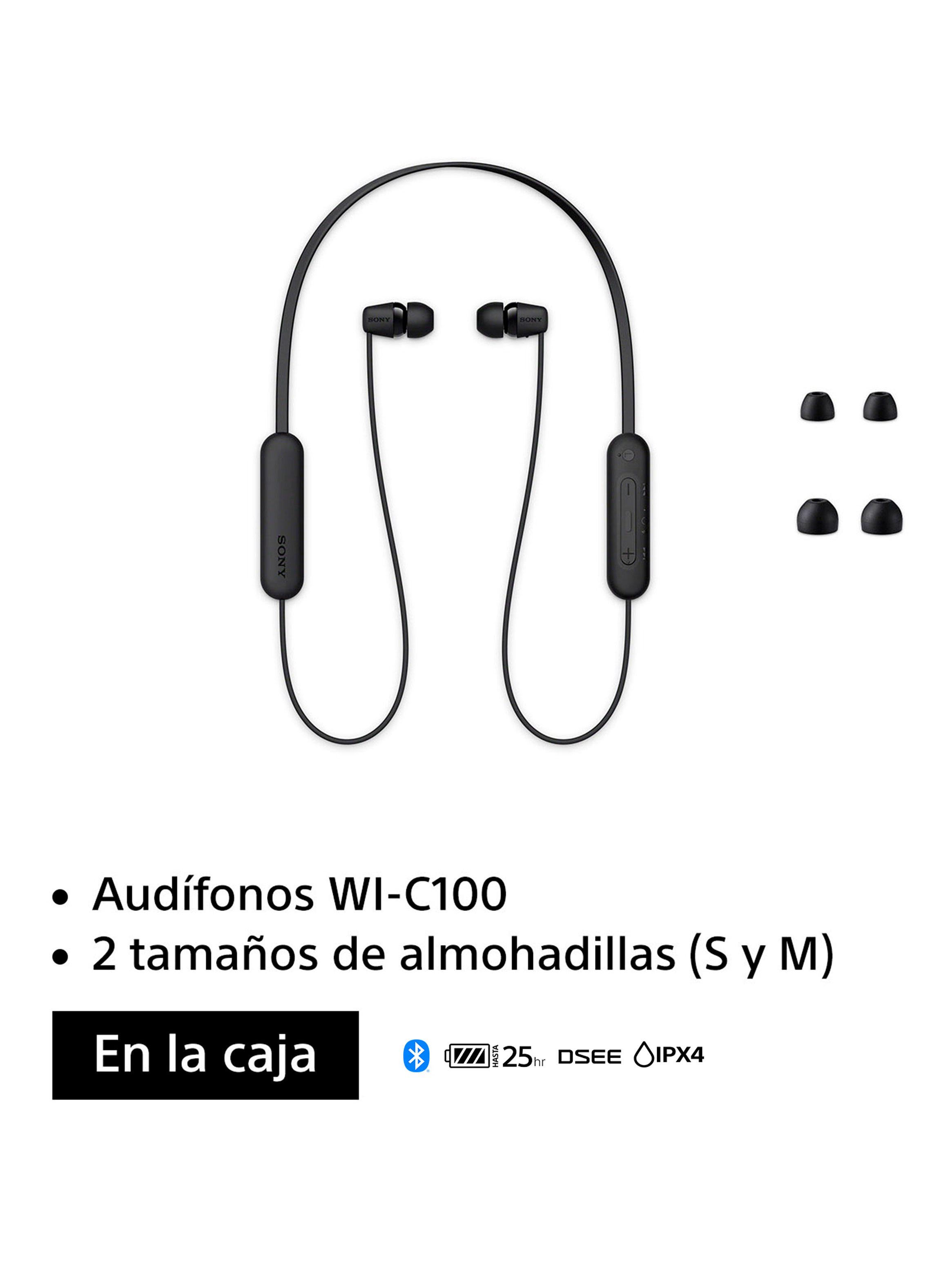 Audífonos Bluetooth Internos WI-C100 Negro-1