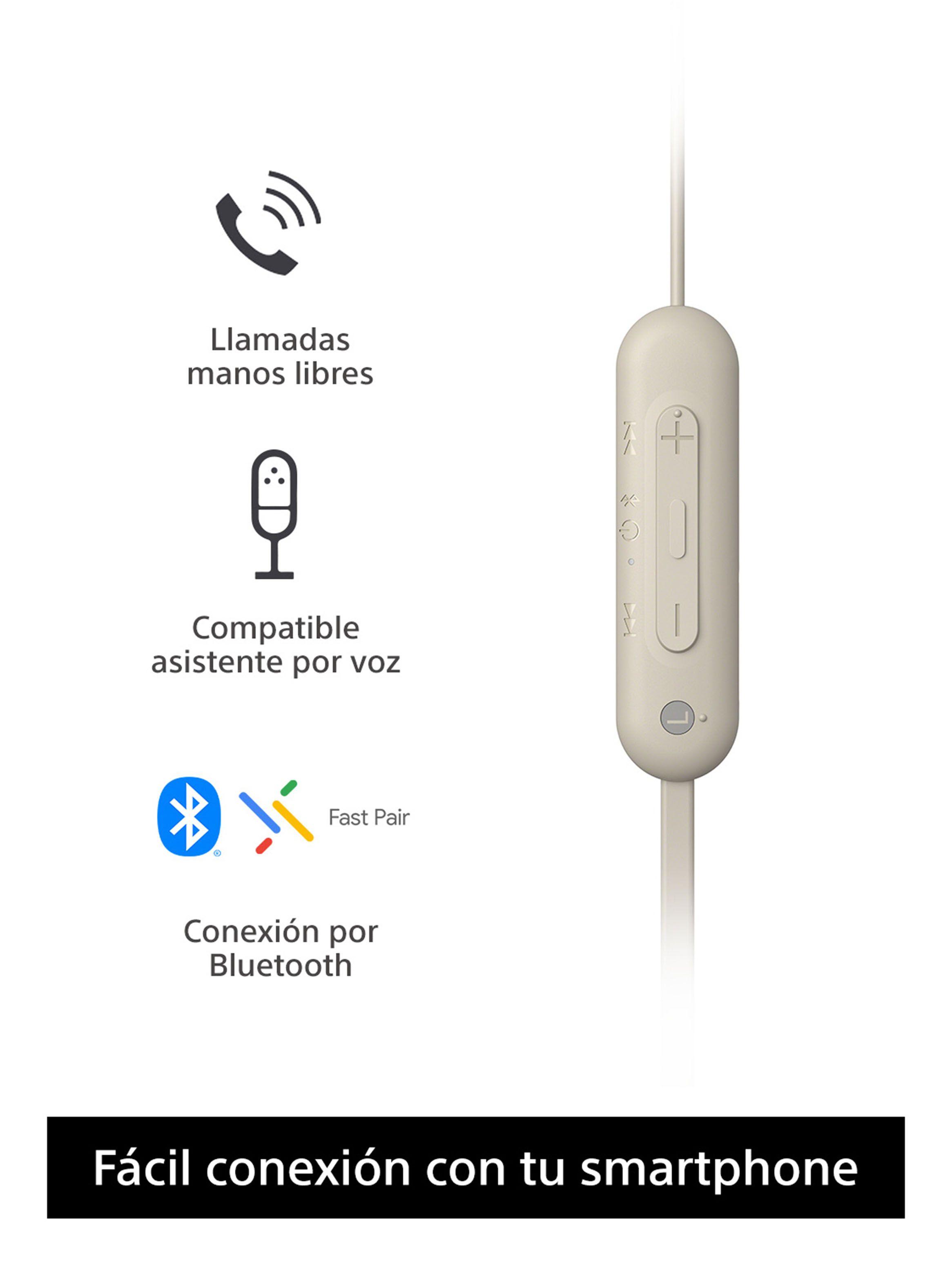 Audífonos Bluetooth Internos WI-C100 Crema-3
