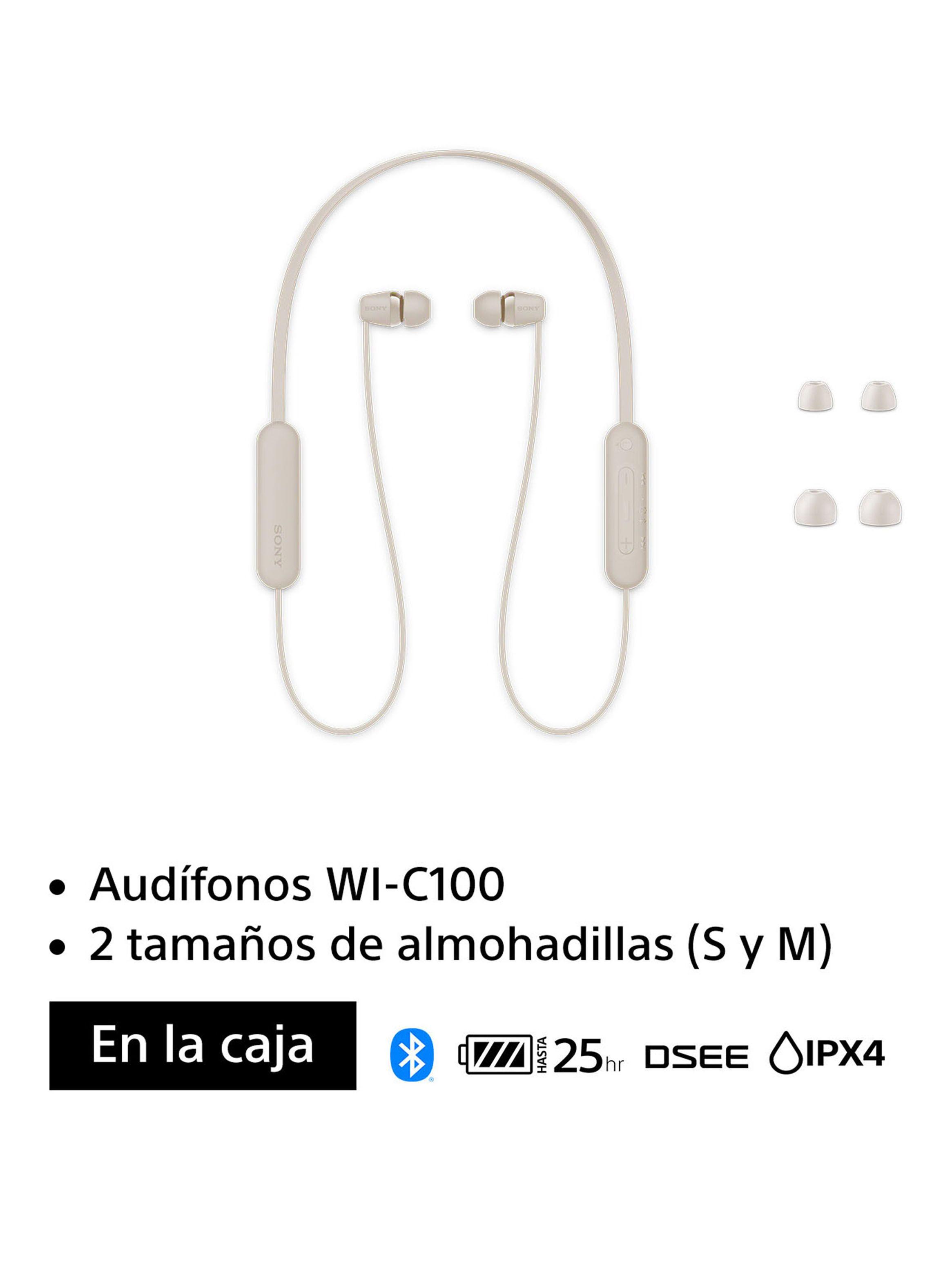 Audífonos Bluetooth Internos WI-C100 Crema-1