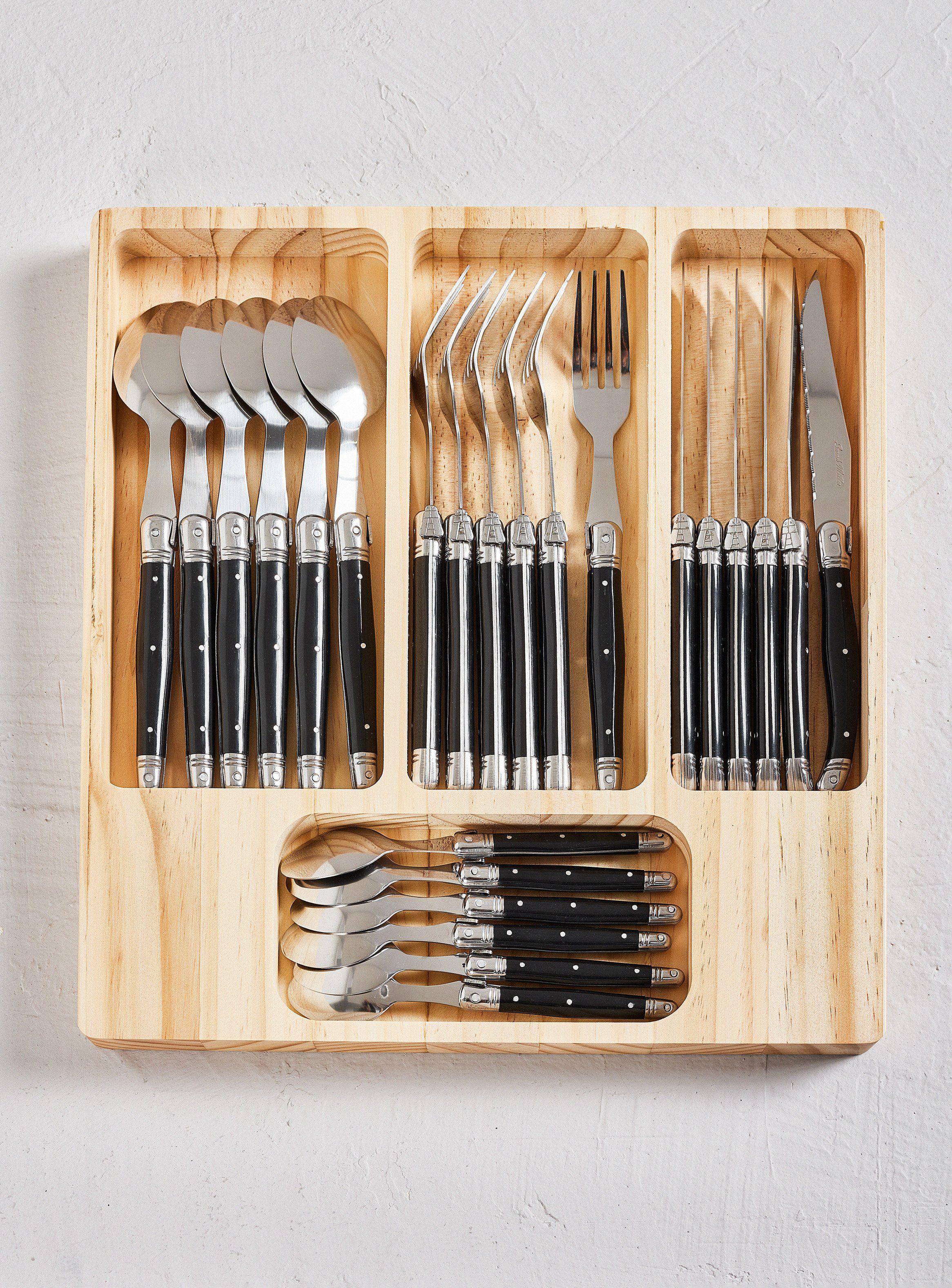 Set Cubiertos Black 24 Piezas-2