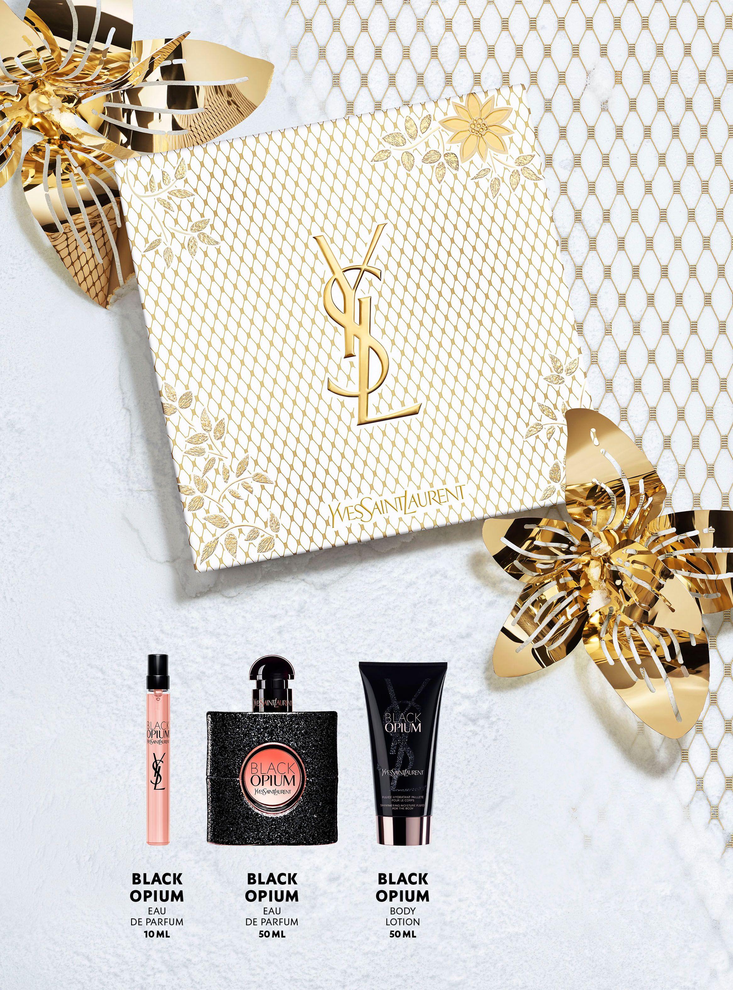 Set Perfume Black Opium EDP Mujer 50ml + 10ml + Loción Corporal 50ml Yves Saint Laurent-3
