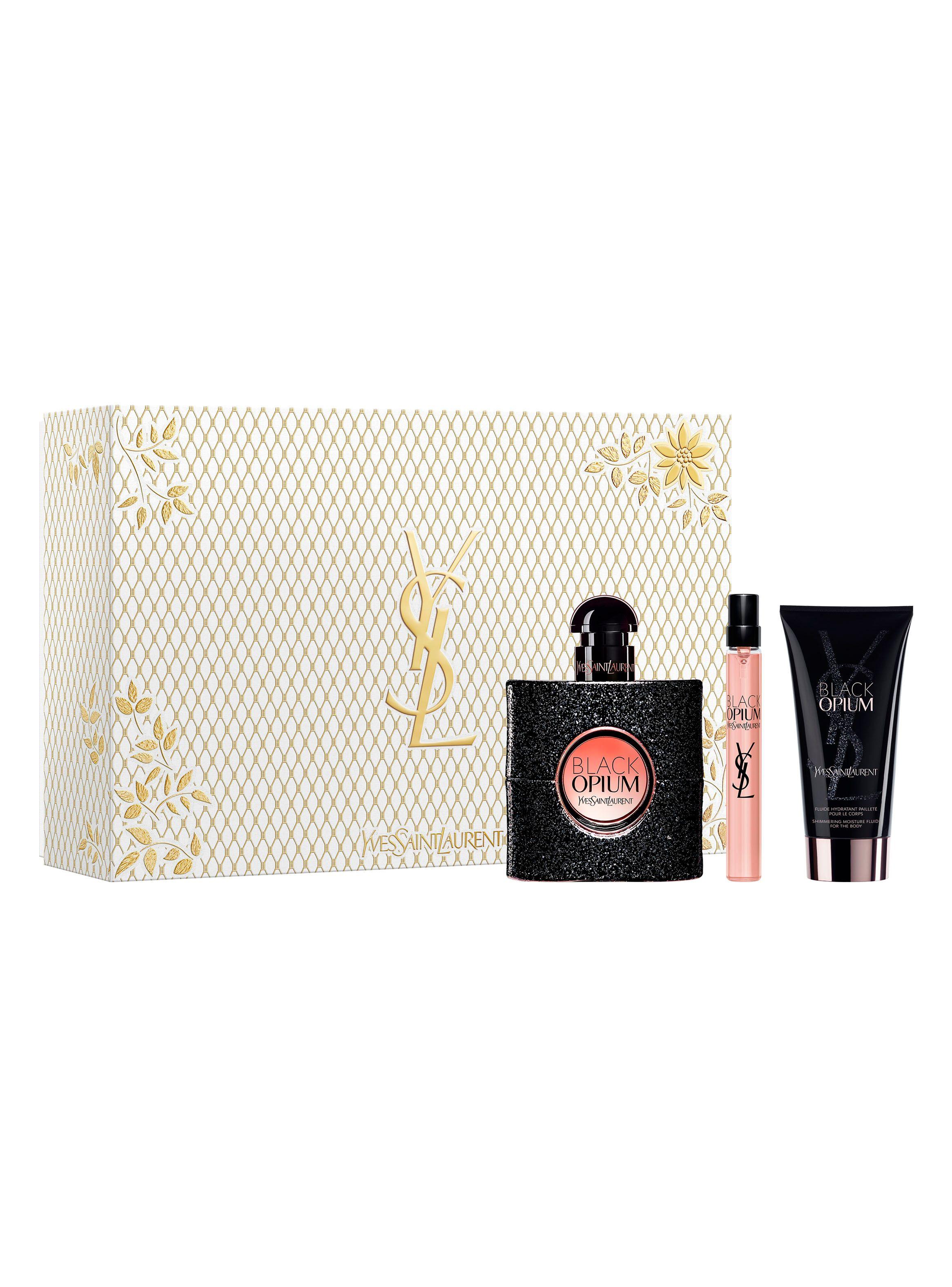 Set Perfume Black Opium EDP Mujer 50ml + 10ml + Loción Corporal 50ml Yves Saint Laurent-1