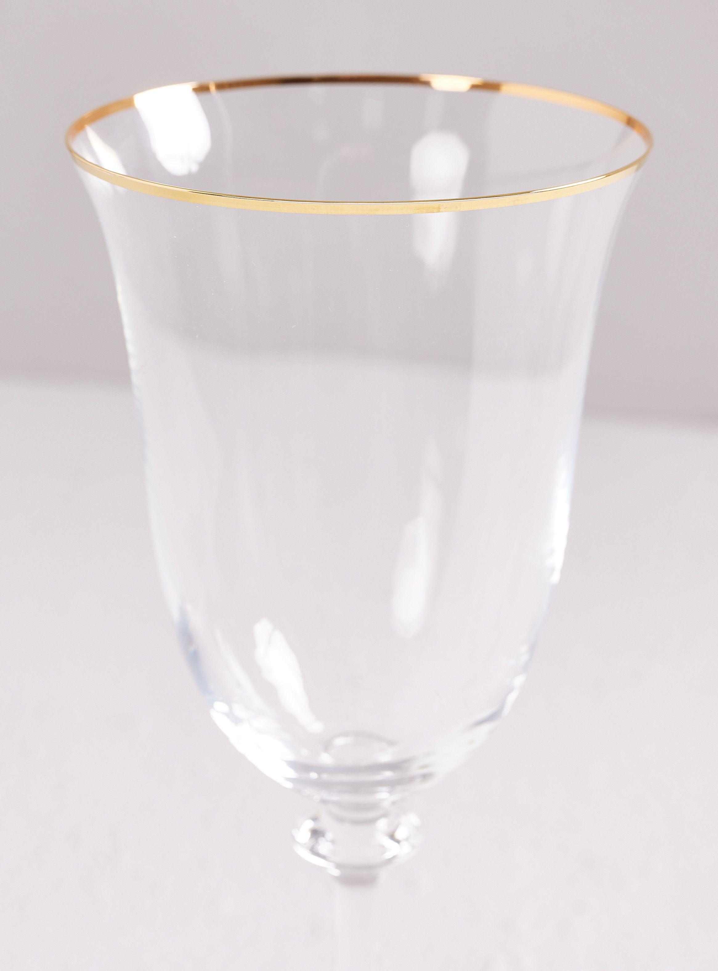 Set 6 Copas Cristal Angela Tinto Oro-2