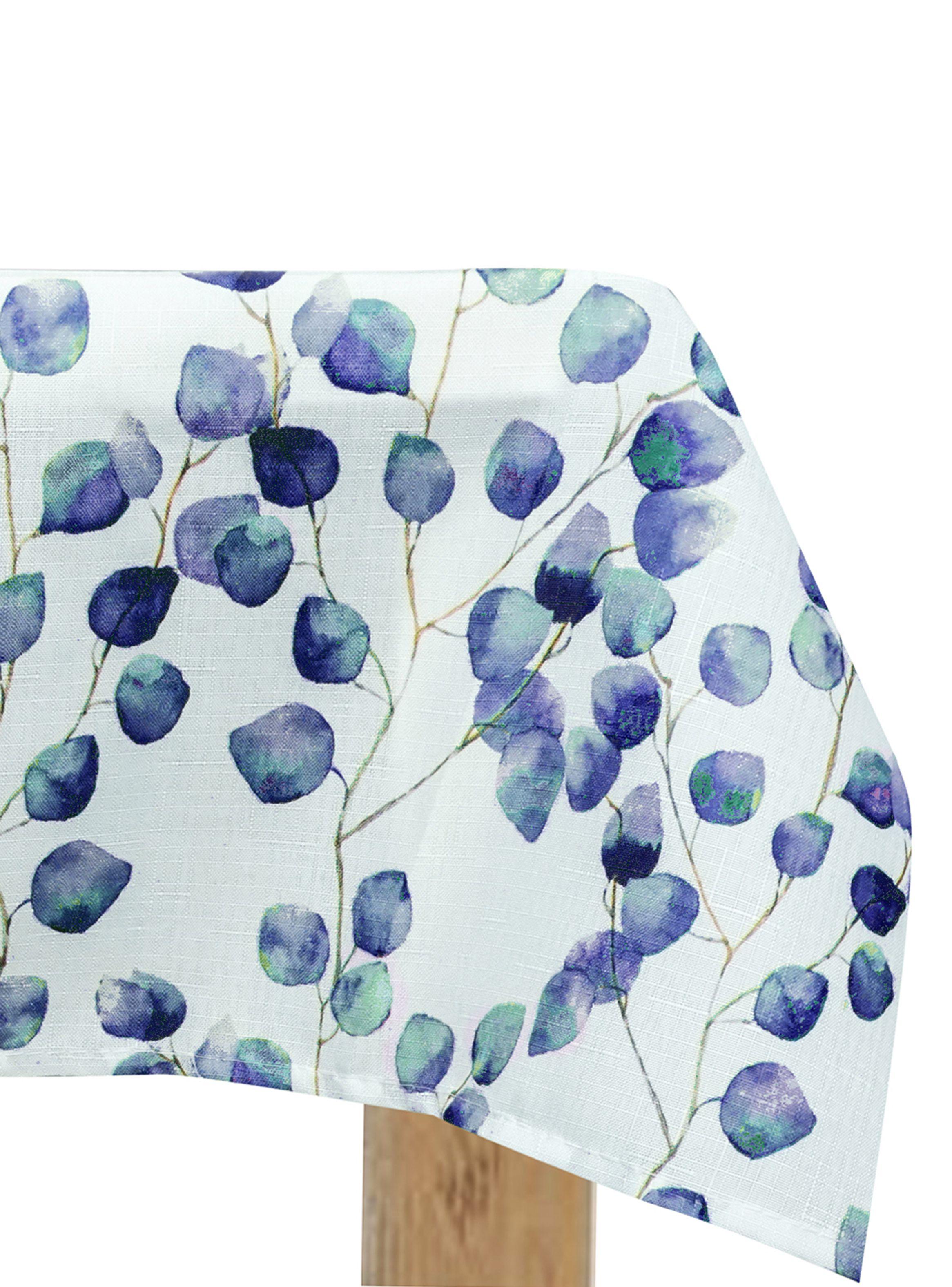 Mantel Antimanchas Eucalipto Azul 130 x 180 cm-0